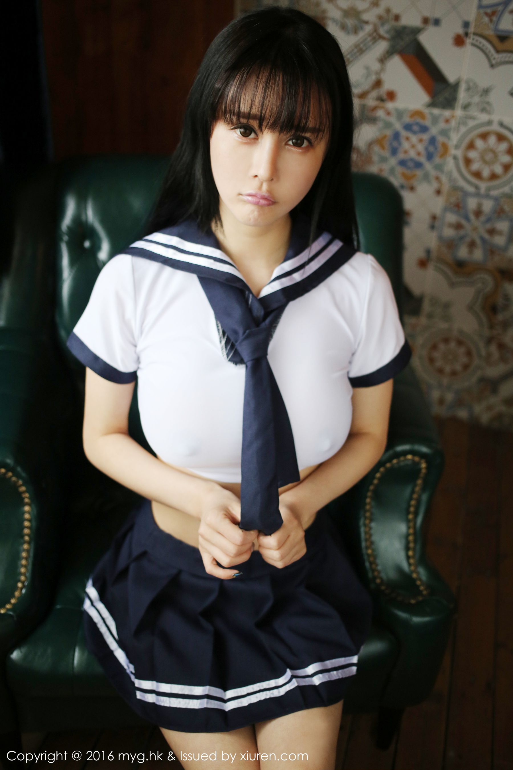 蔡文钰Angle《水手服学生制服》 美媛馆 Vol.212插图9