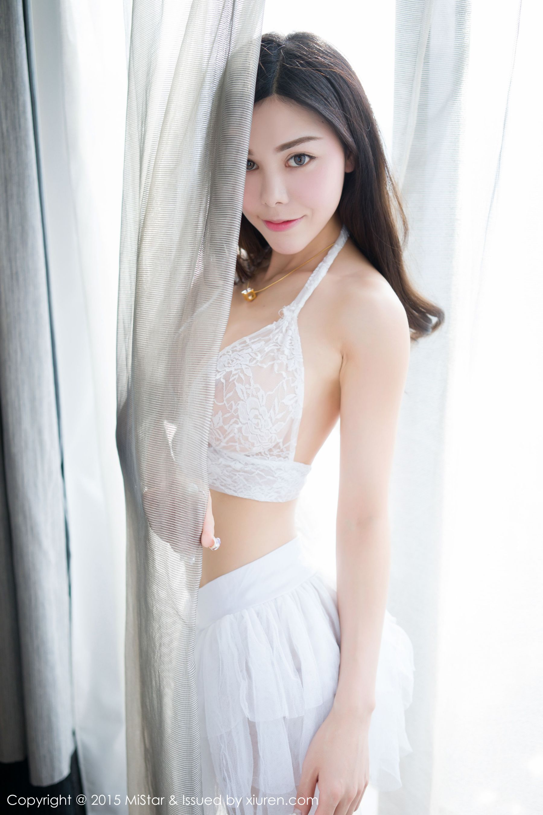 沈佳熹《蕾丝婚纱+透视针织衫》 魅妍社 Vol.048插图6