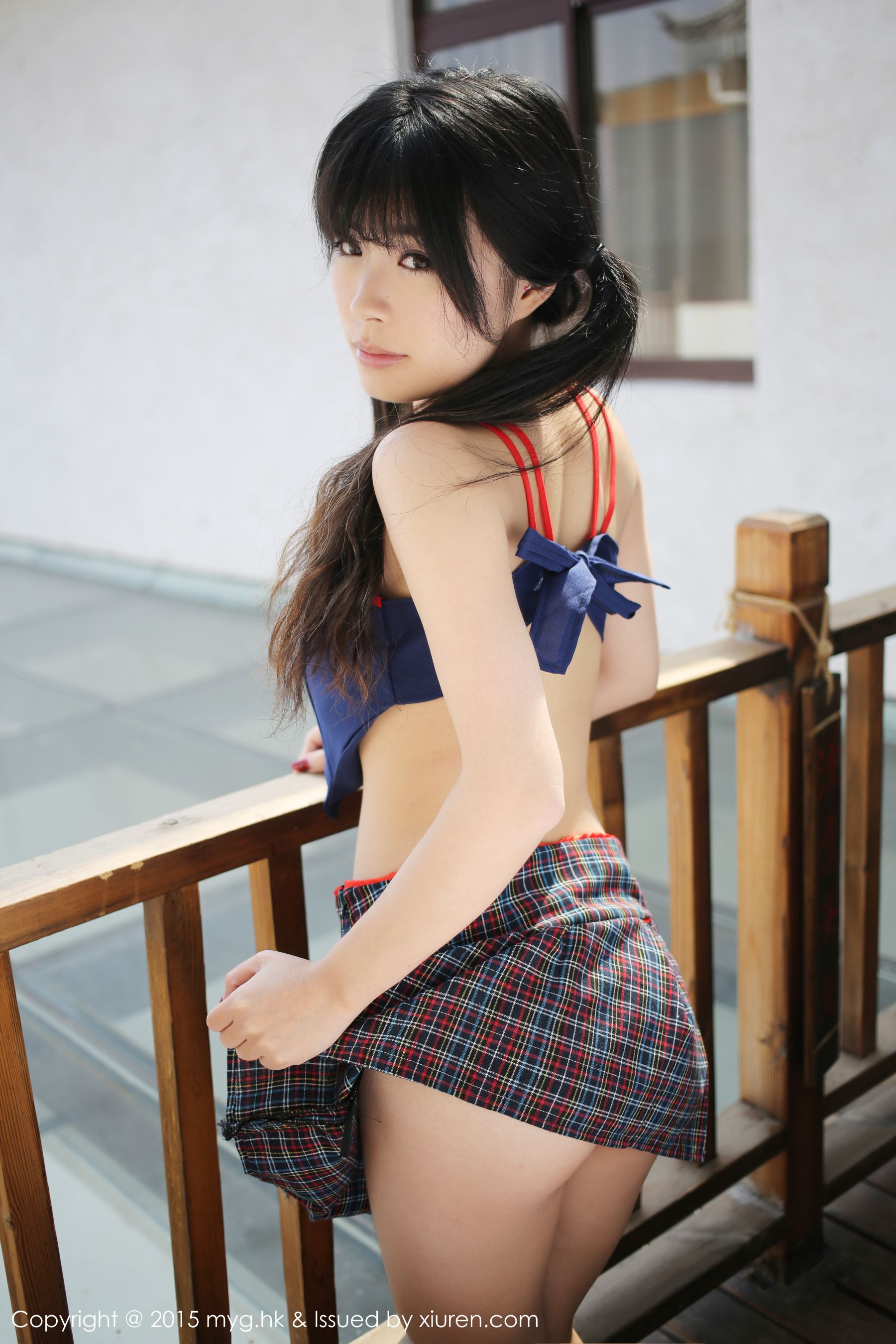 刘雪妮Verna《大理旅拍》内衣+英伦校服 美媛馆 Vol.108插图1