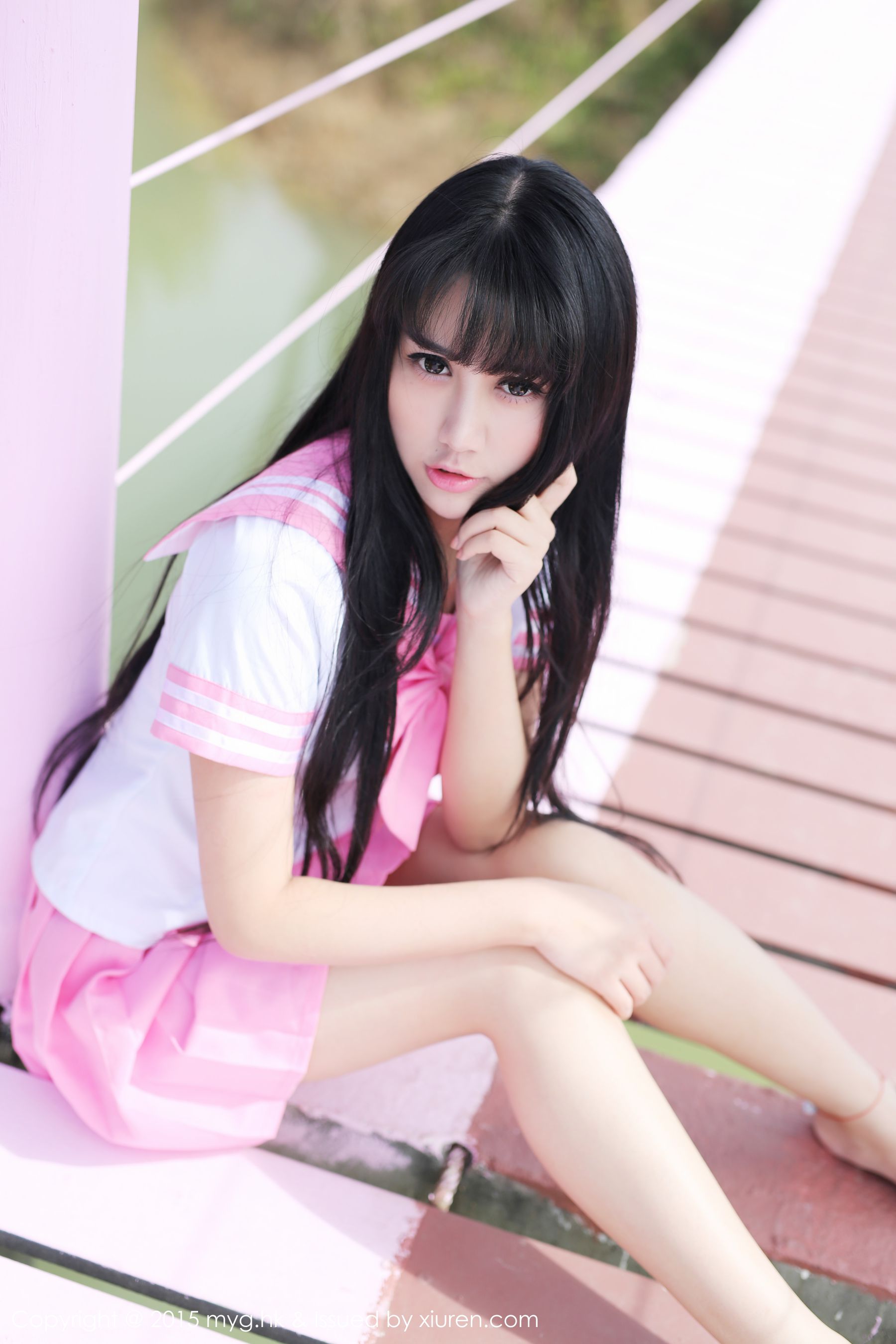 杨晓青儿《泰国Pai县》校服+热裤+内衣 美媛馆 Vol.099插图1