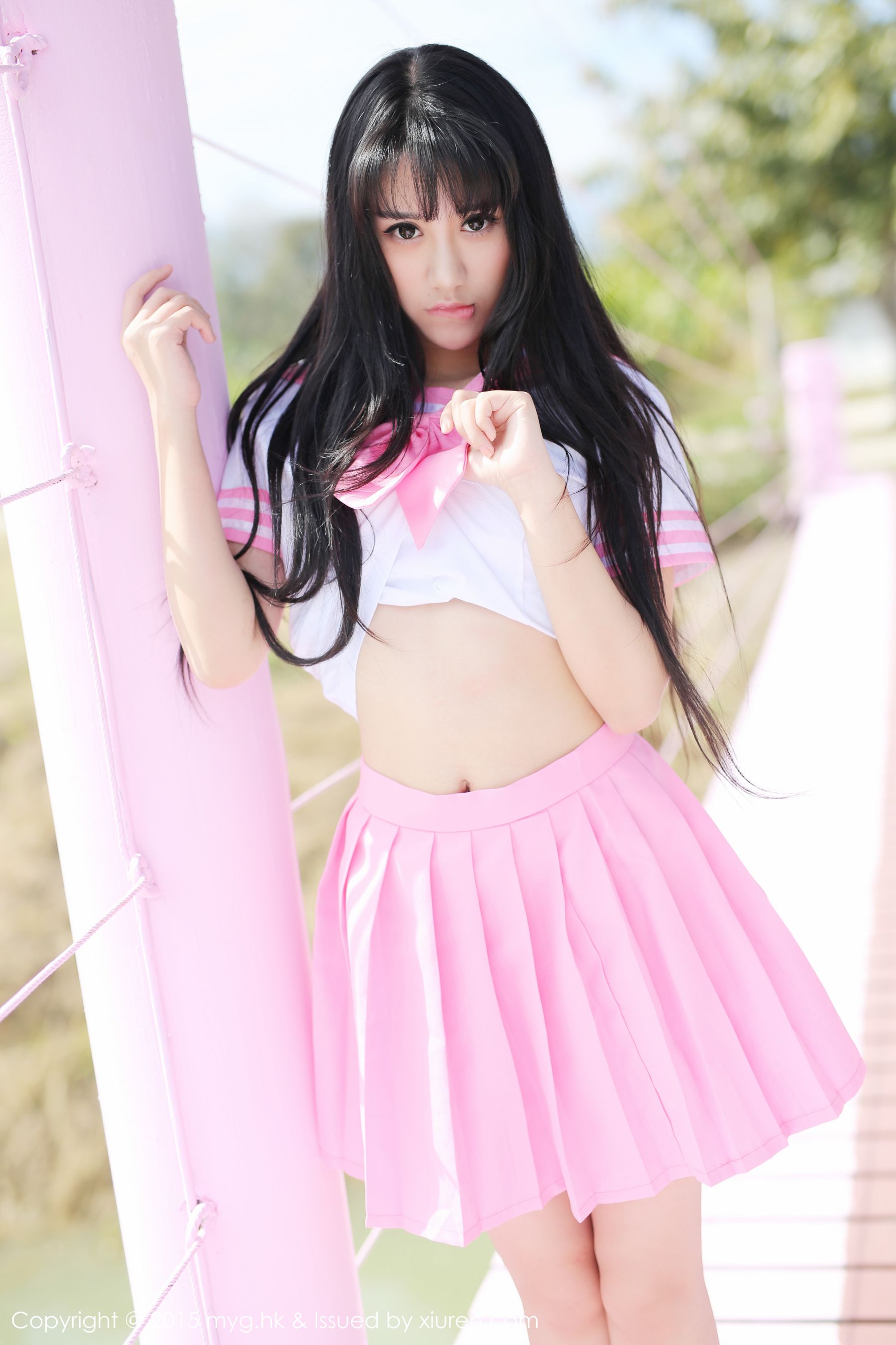 杨晓青儿《泰国Pai县》校服+热裤+内衣 美媛馆 Vol.099插图2