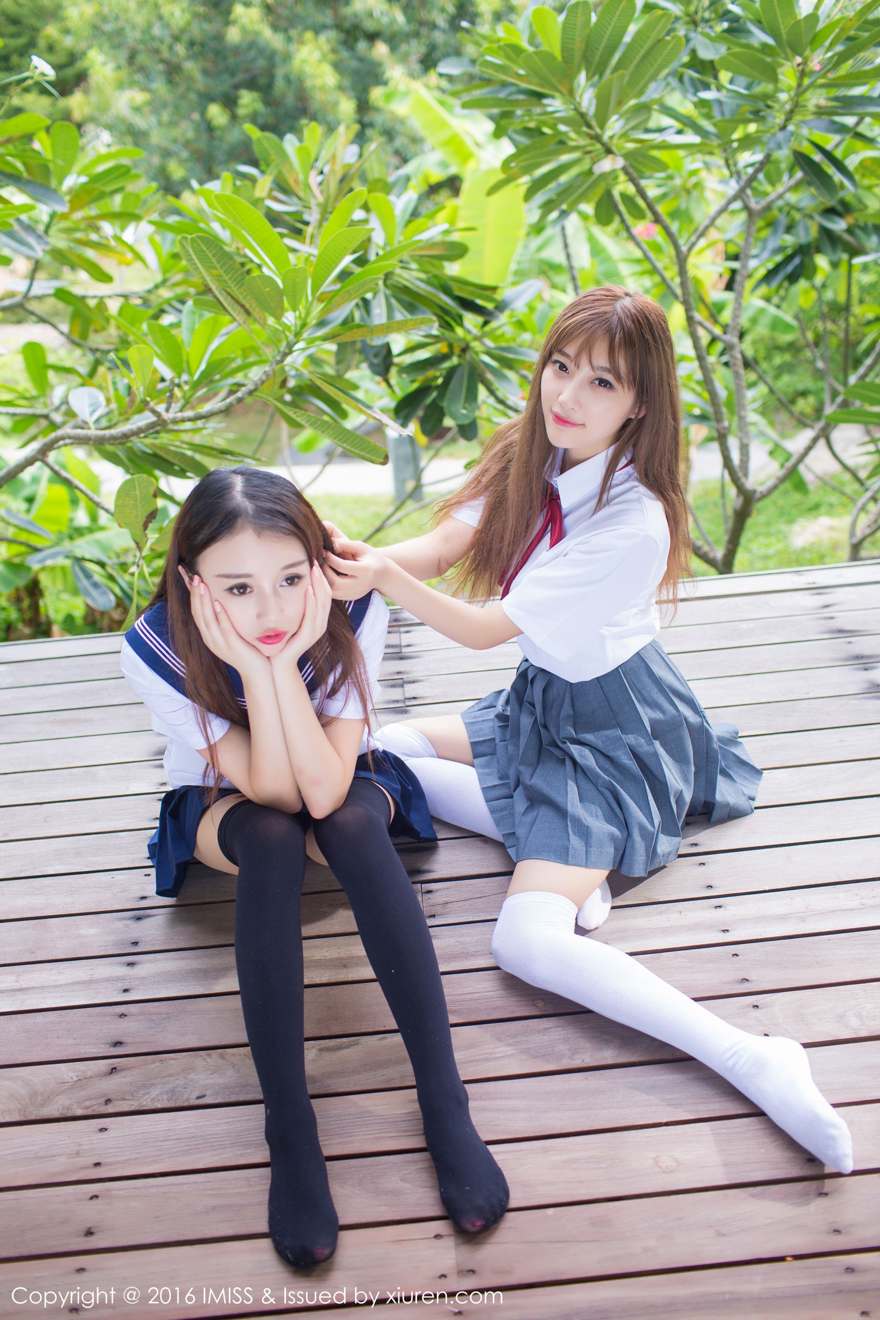 赵小米Kitty、sugar小甜心CC《闺蜜》 爱蜜社IMiss Vol.133插图4