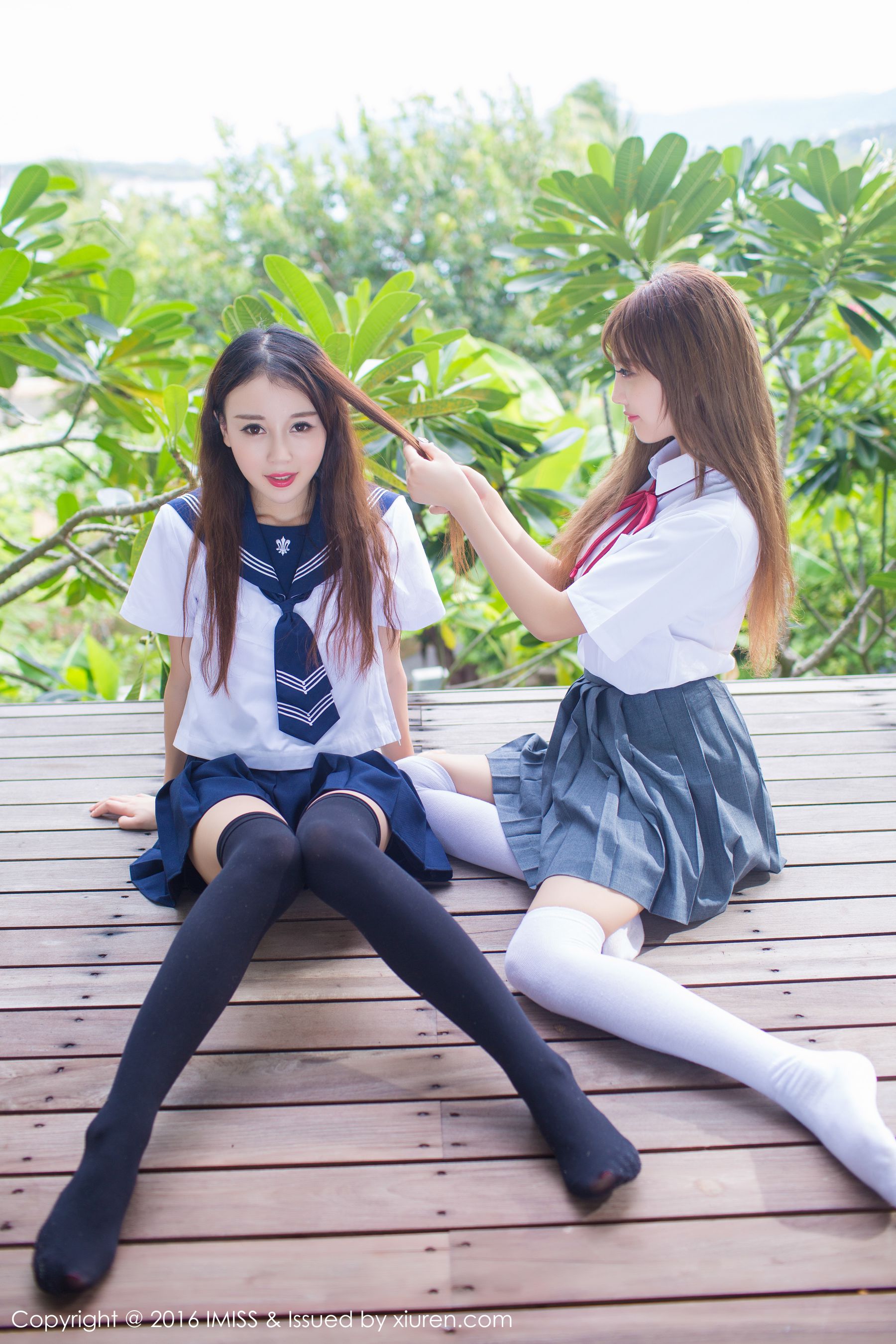 赵小米Kitty、sugar小甜心CC《闺蜜》 爱蜜社IMiss Vol.133插图5