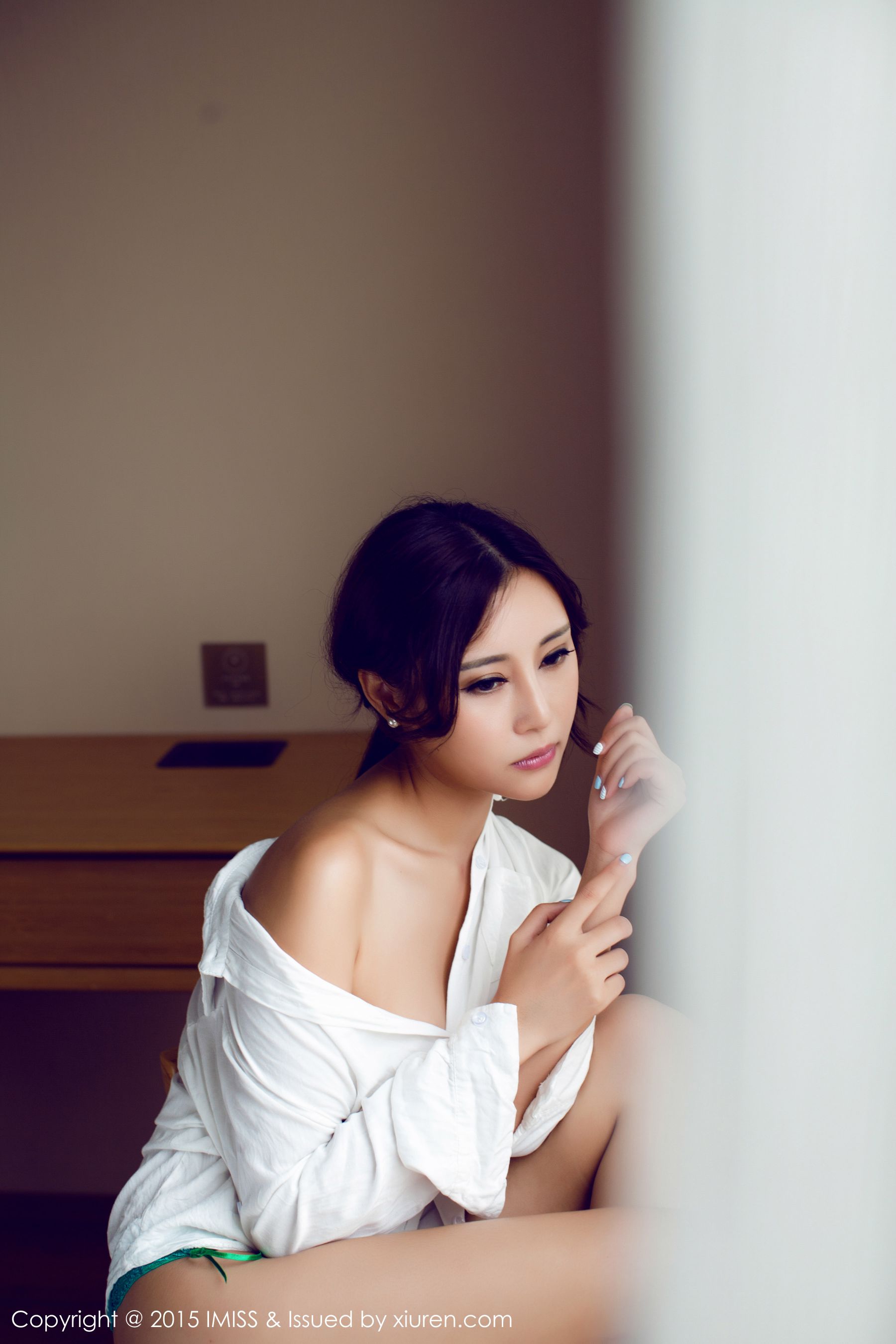 樂樂Mango《白衬衣+紫色丝袜系列》 爱蜜社IMiss Vol.046插图8