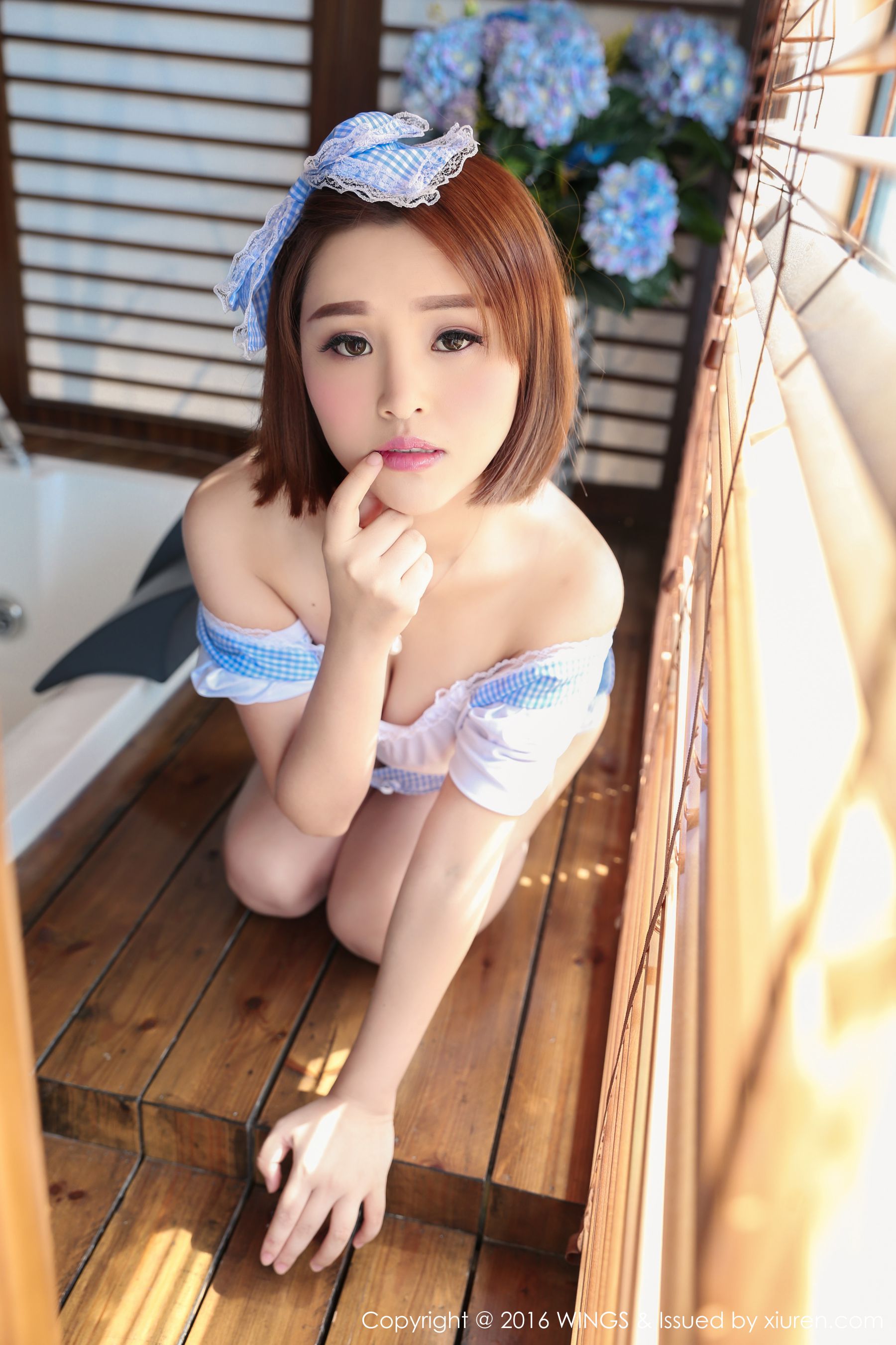 童颜巨乳吉雅子《女仆装+短裙》影私荟 Vol.016插图2
