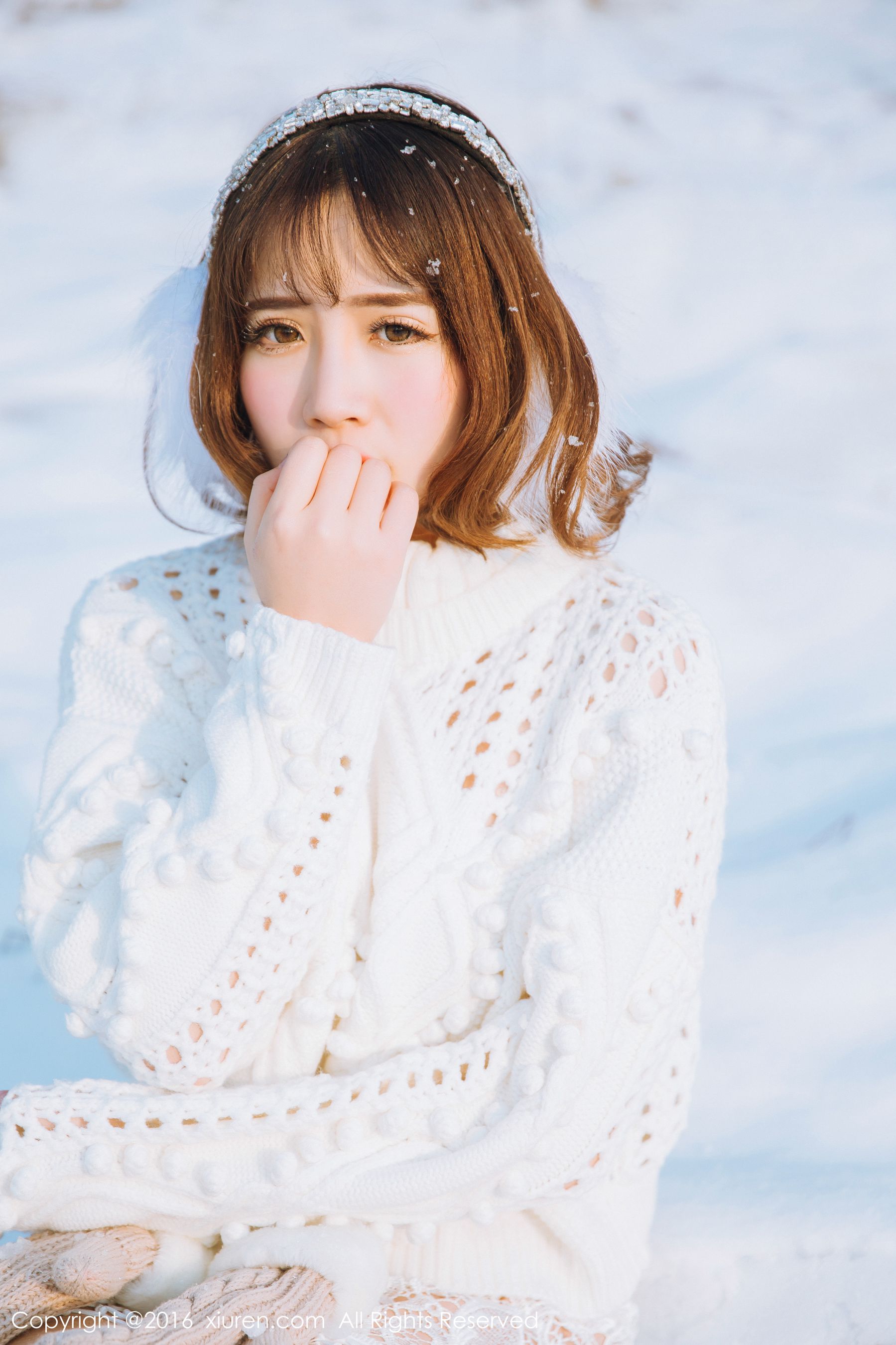 徐cake《新春雪景套图》 秀人网 No.484插图3