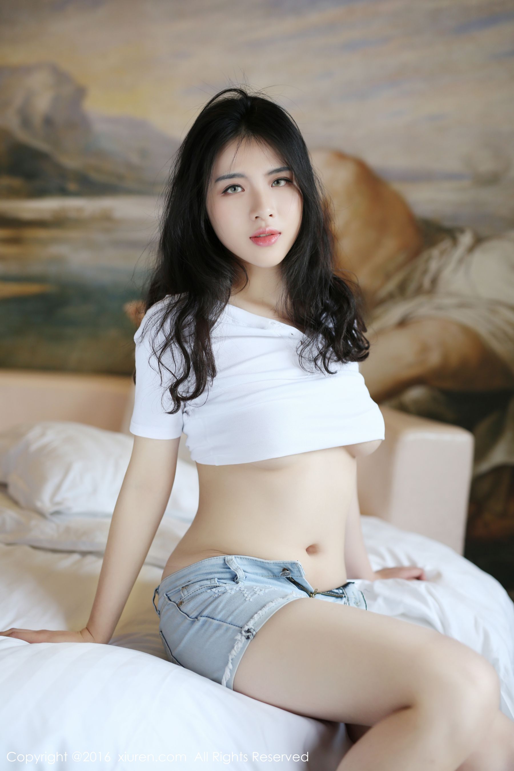 舒林培《牛仔热裤、白丝诱惑》 秀人网 No.516插图8