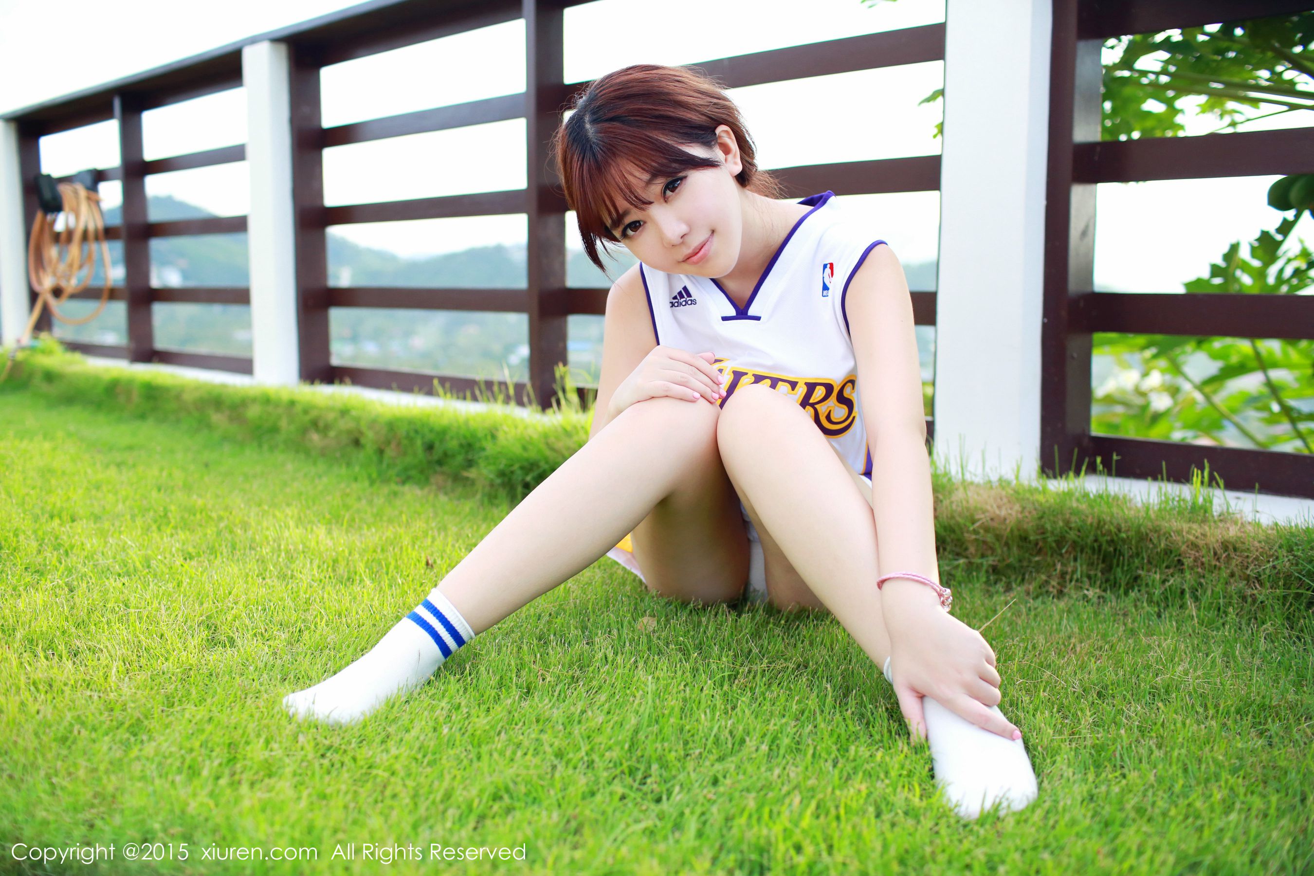 刘飞儿Faye《科比篮球服+布条内衣》 秀人网 No.452插图8