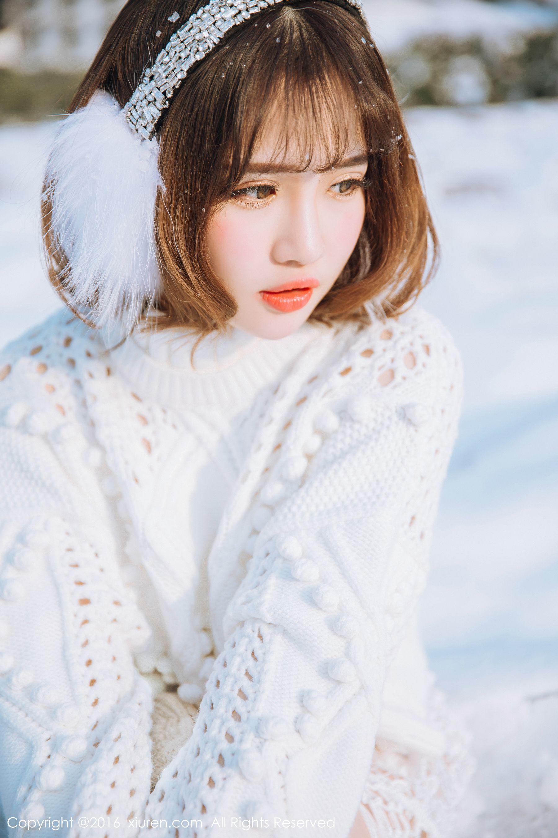 徐cake《新春雪景套图》 秀人网 No.484插图4