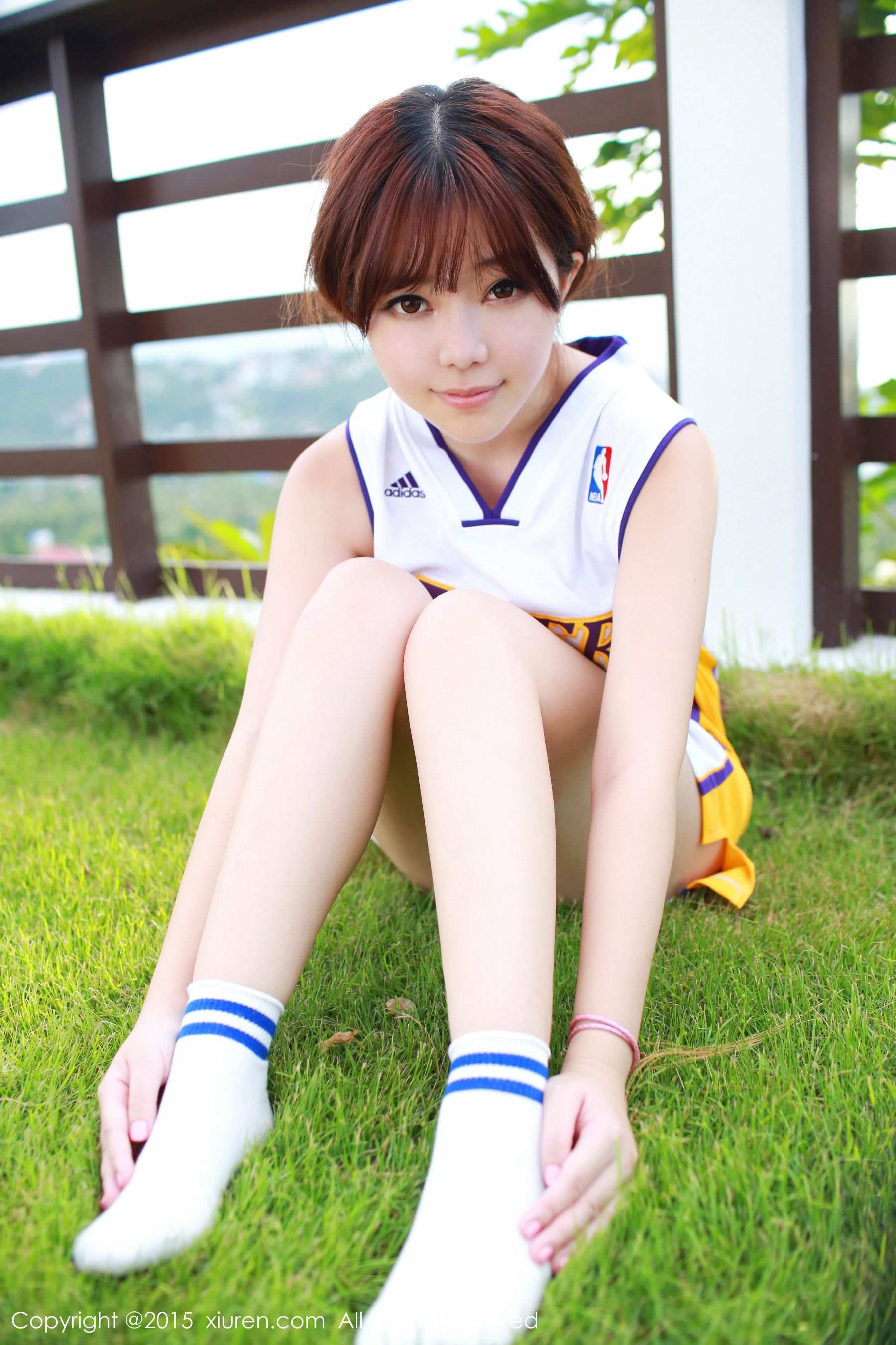 刘飞儿Faye《科比篮球服+布条内衣》 秀人网 No.452插图5