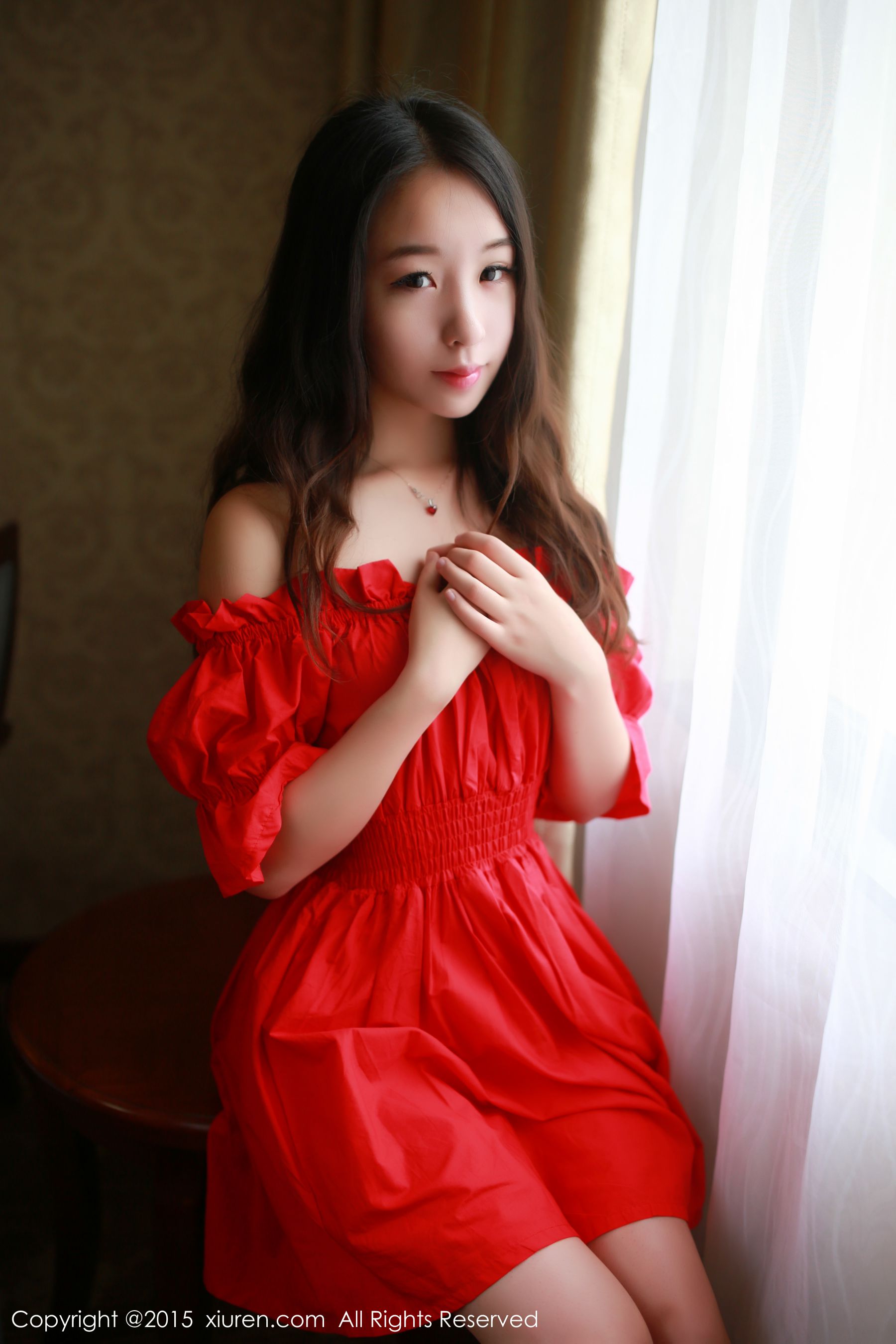 梓萱Crystal《连衣裙+热裤+网袜制服》 秀人网 No.347插图7