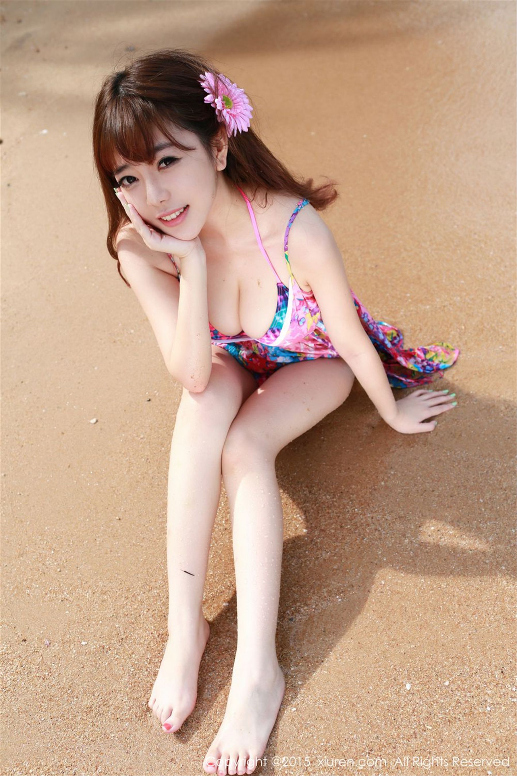 刘飞儿Faye《泰国旅拍》海边系列 秀人网 No.268插图2