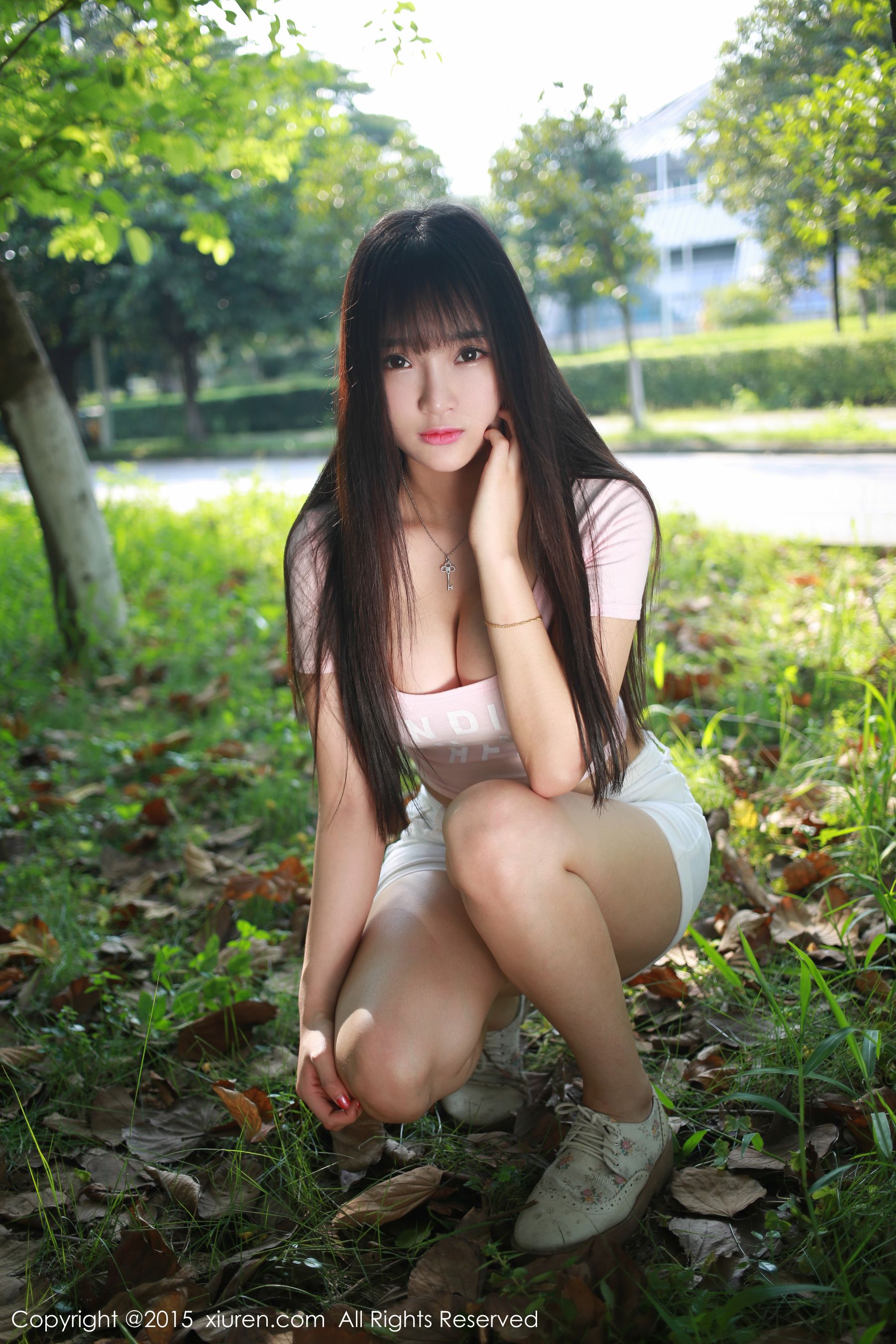 夏瑶baby《清新热裤妹子外拍》 秀人网 No.345插图6