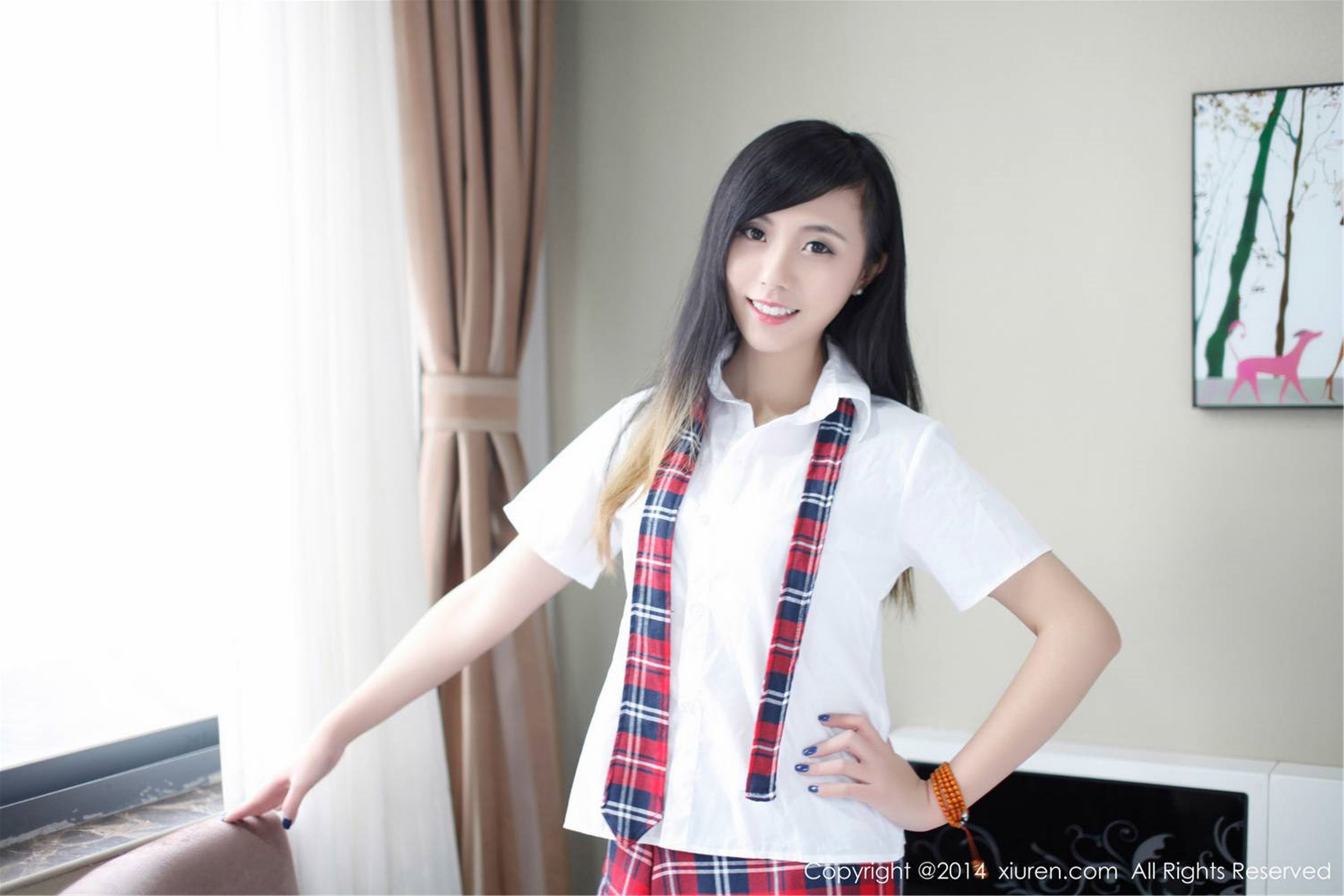 甜美新人模特：谢忱倬 秀人网 No.254插图1