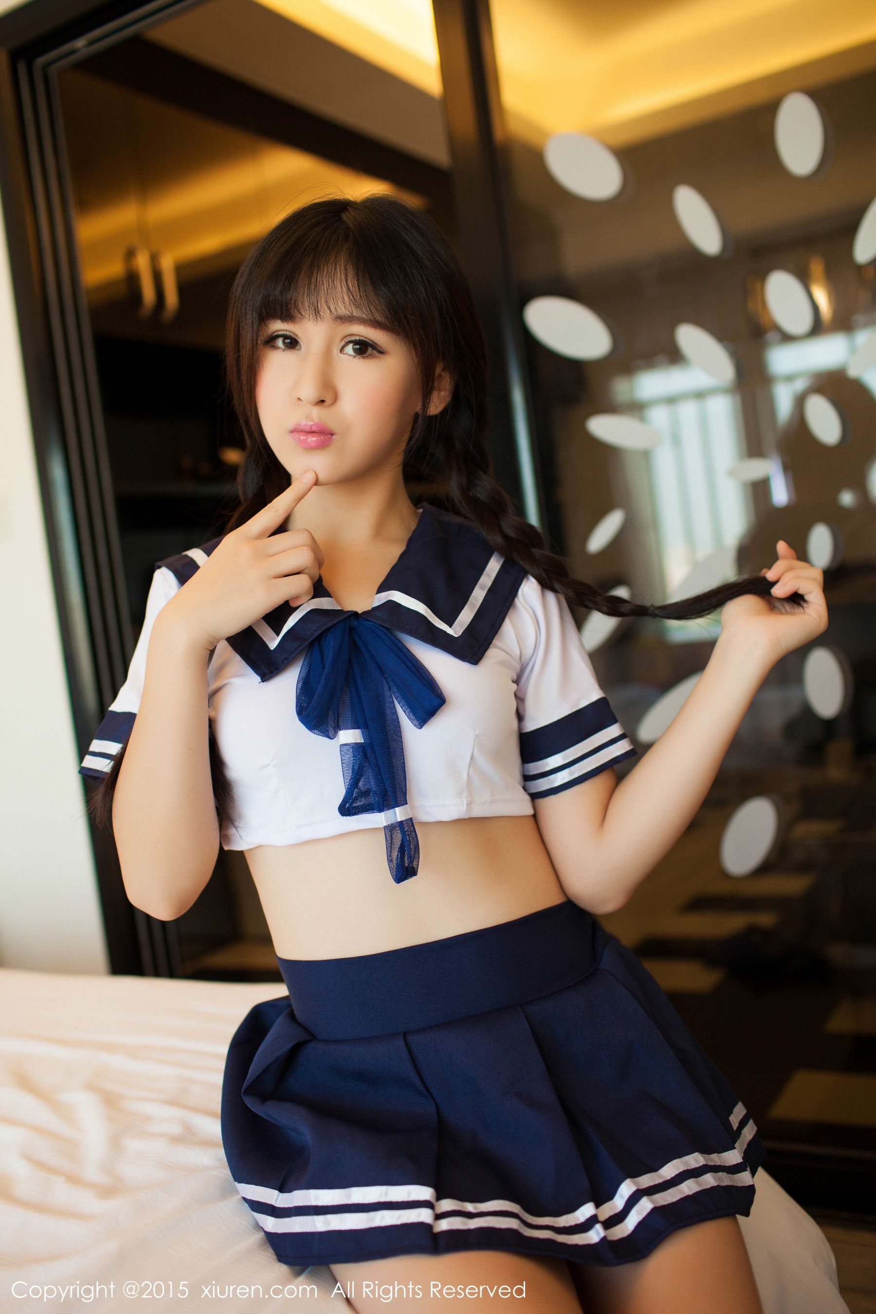 唐雨辰TYC《水手校服+热裤系列》 秀人网 No.405插图9