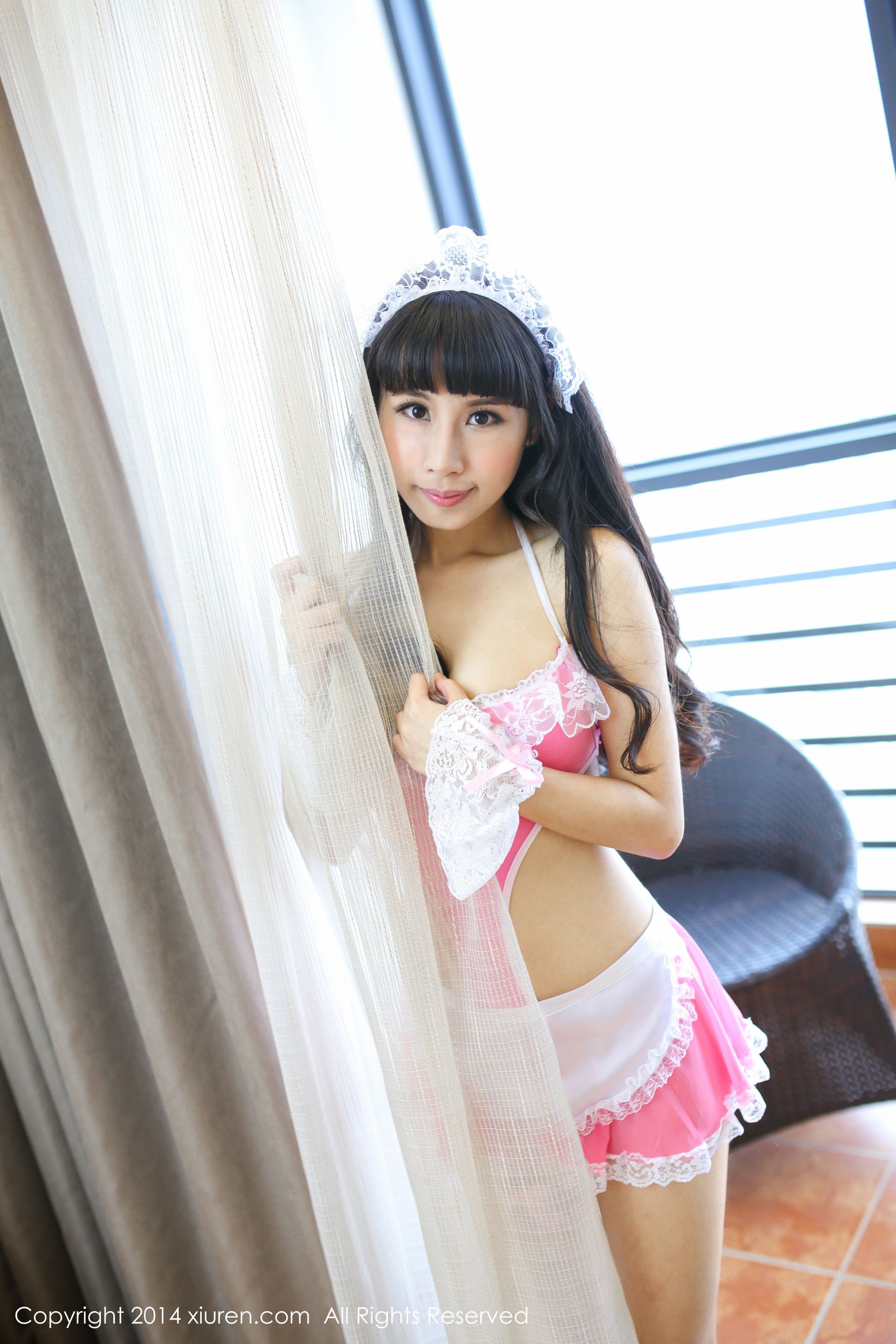 涵涵Blackangela《厨娘装+猫耳cosplay》 秀人网 No.132
