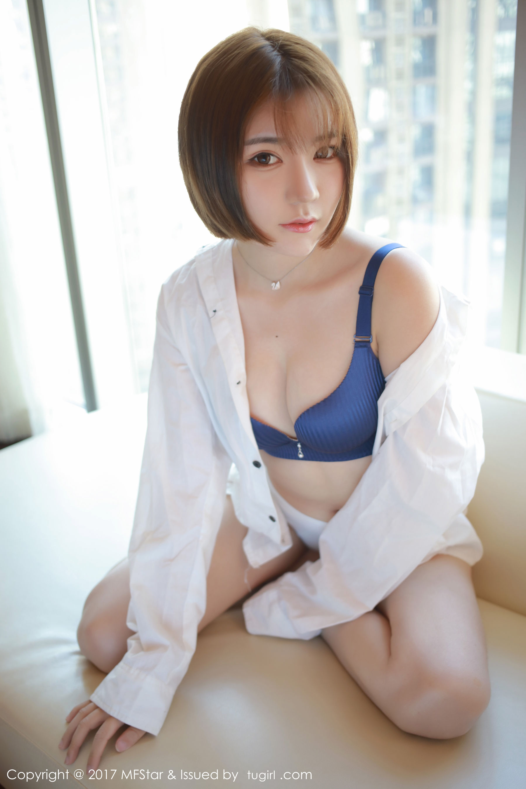 冷不丁《性感衬衫与蕾丝诱惑》 模范学院 Vol.089插图1