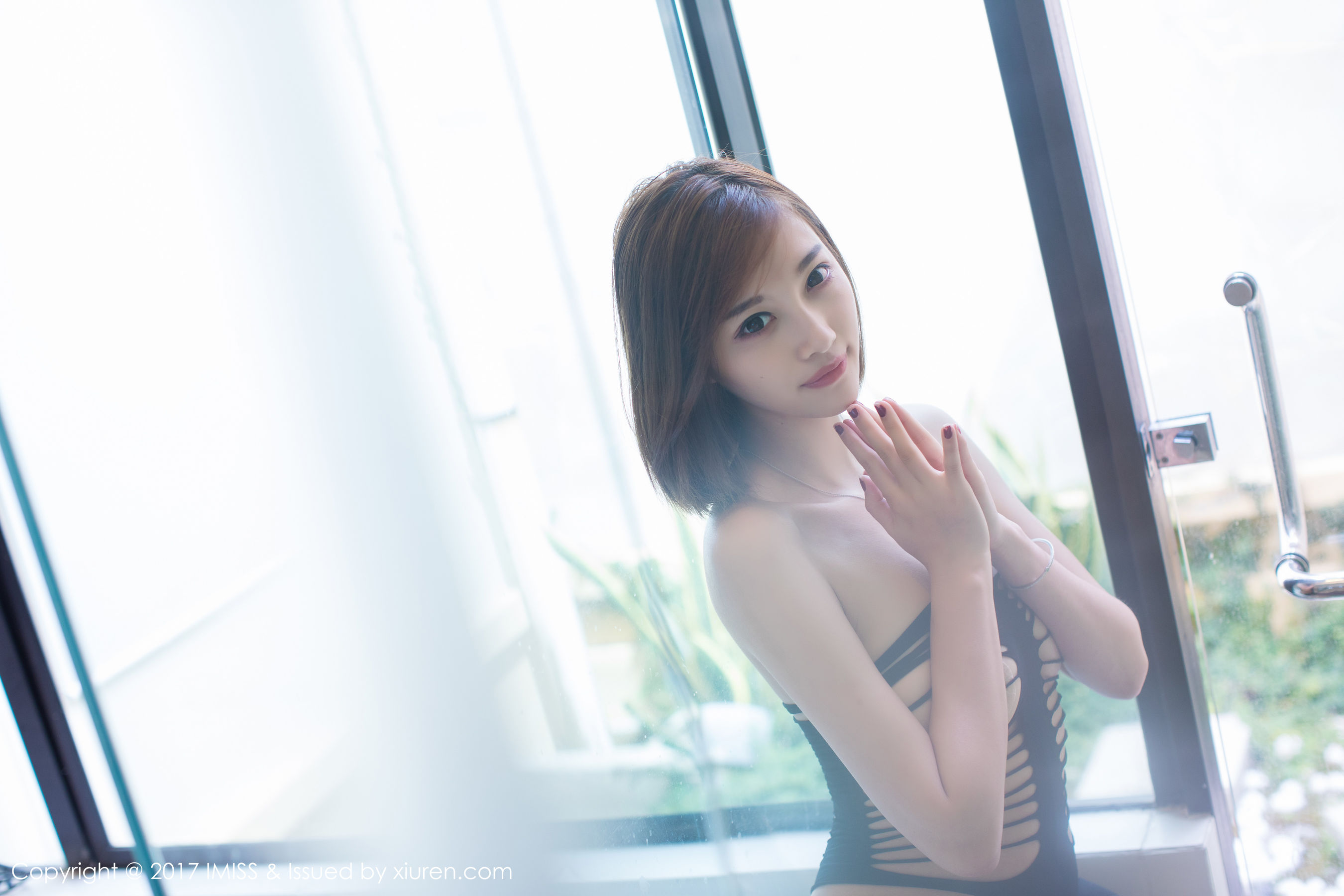 杨晨晨sugar《黑丝美腿+蕾丝内衣诱惑~》 爱蜜社 VOL.161插图3