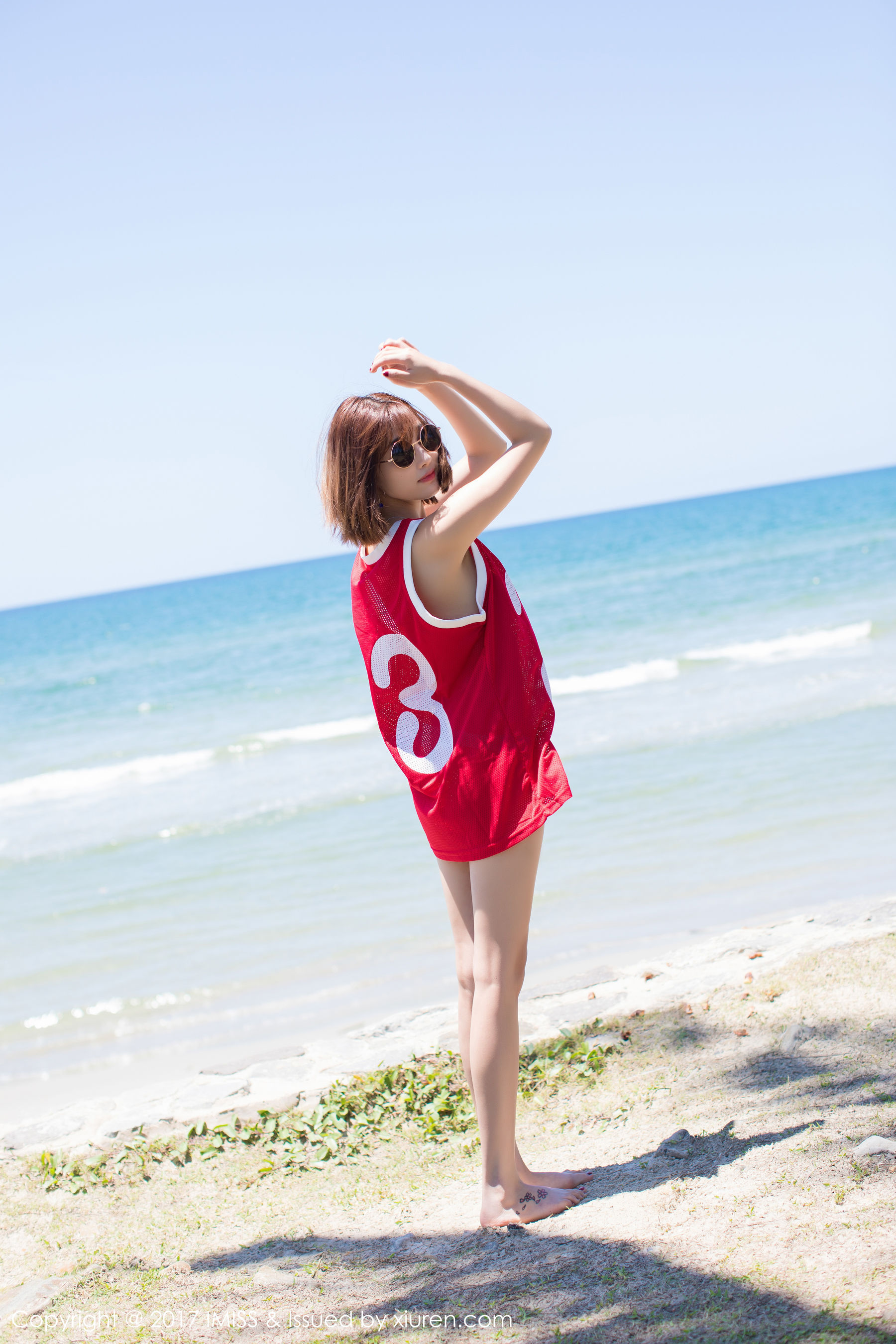 杨晨晨sugar《海边小清新+篮球服》 爱蜜社 VOL.169插图6