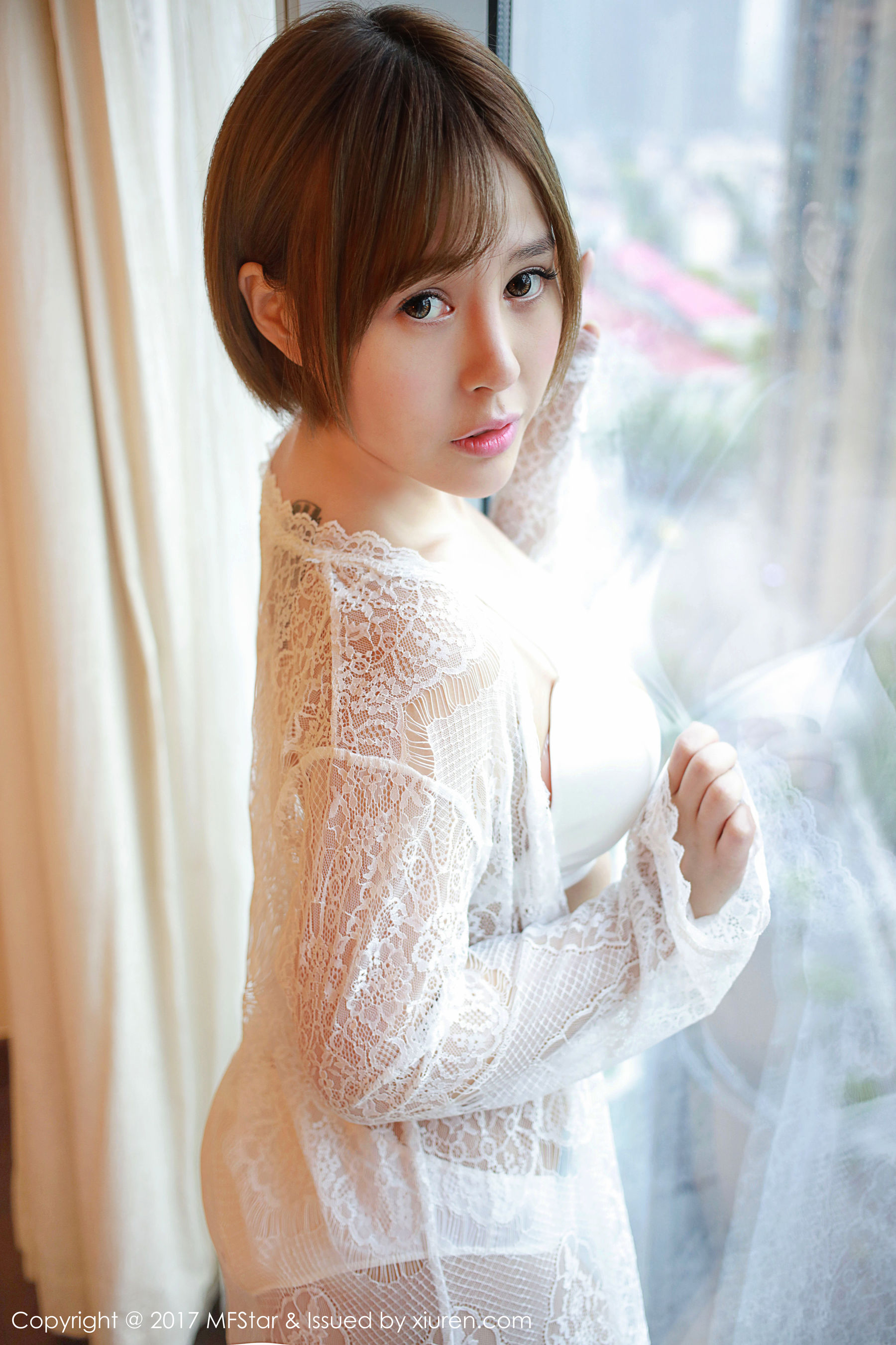 Evelyn艾莉《蕾丝半透内衣》 模范学院 Vol.099插图2