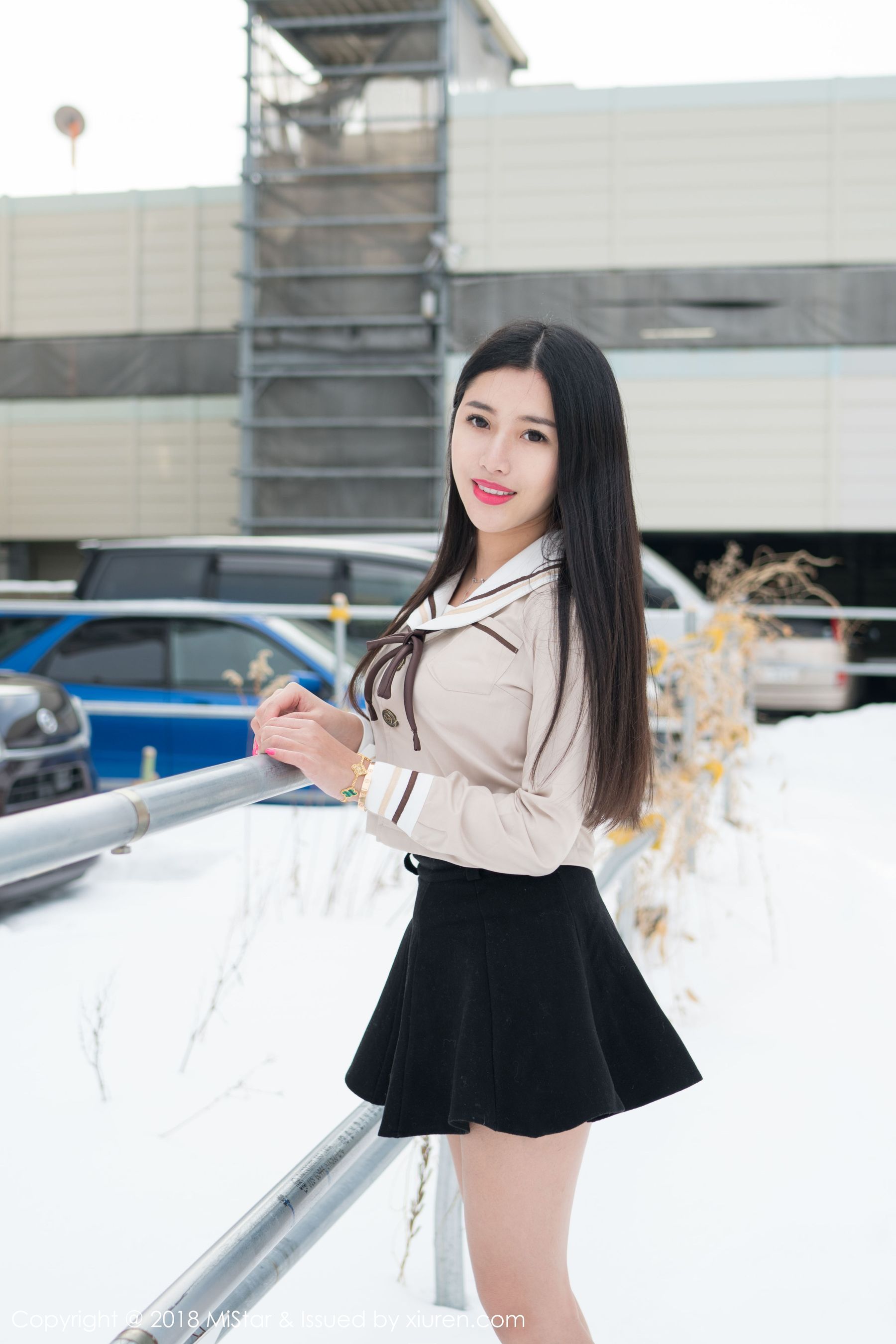 陈嘉嘉Tiffany《雪中有佳人+性感肚兜》 魅妍社 VOL.216插图9