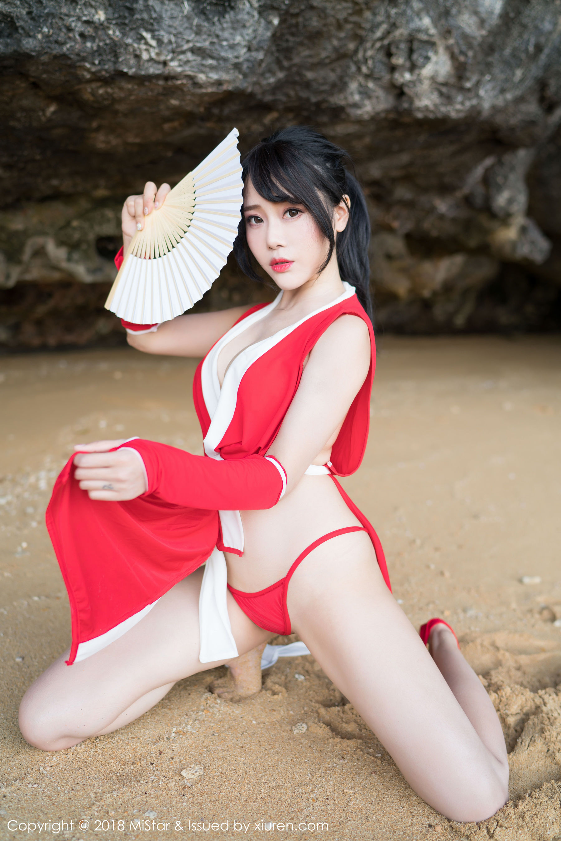 兜豆靓Youlina《外拍COS不知火舞与DVA》 魅妍社 VOL.215插图5