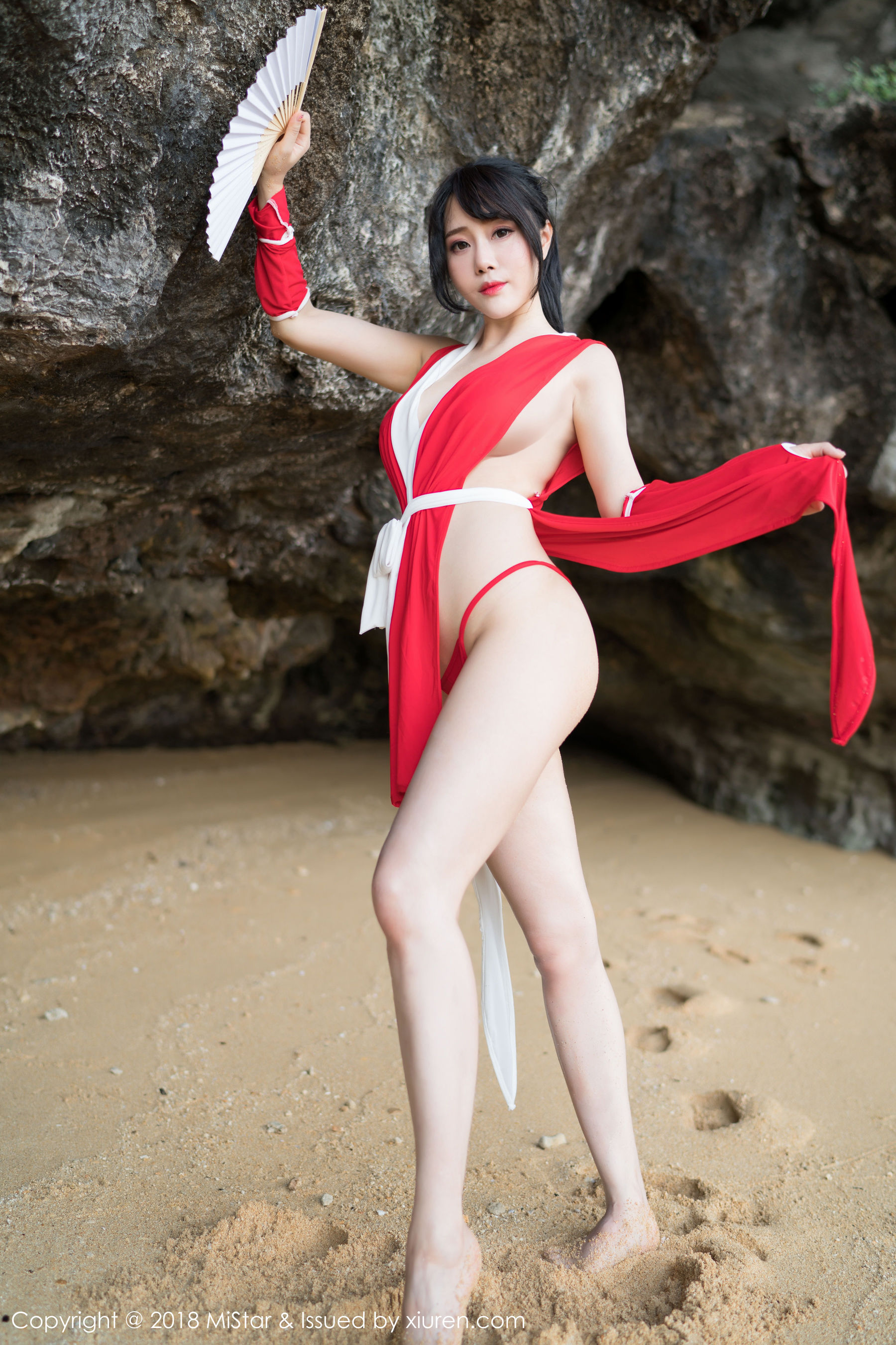 兜豆靓Youlina《外拍COS不知火舞与DVA》 魅妍社 VOL.215插图8