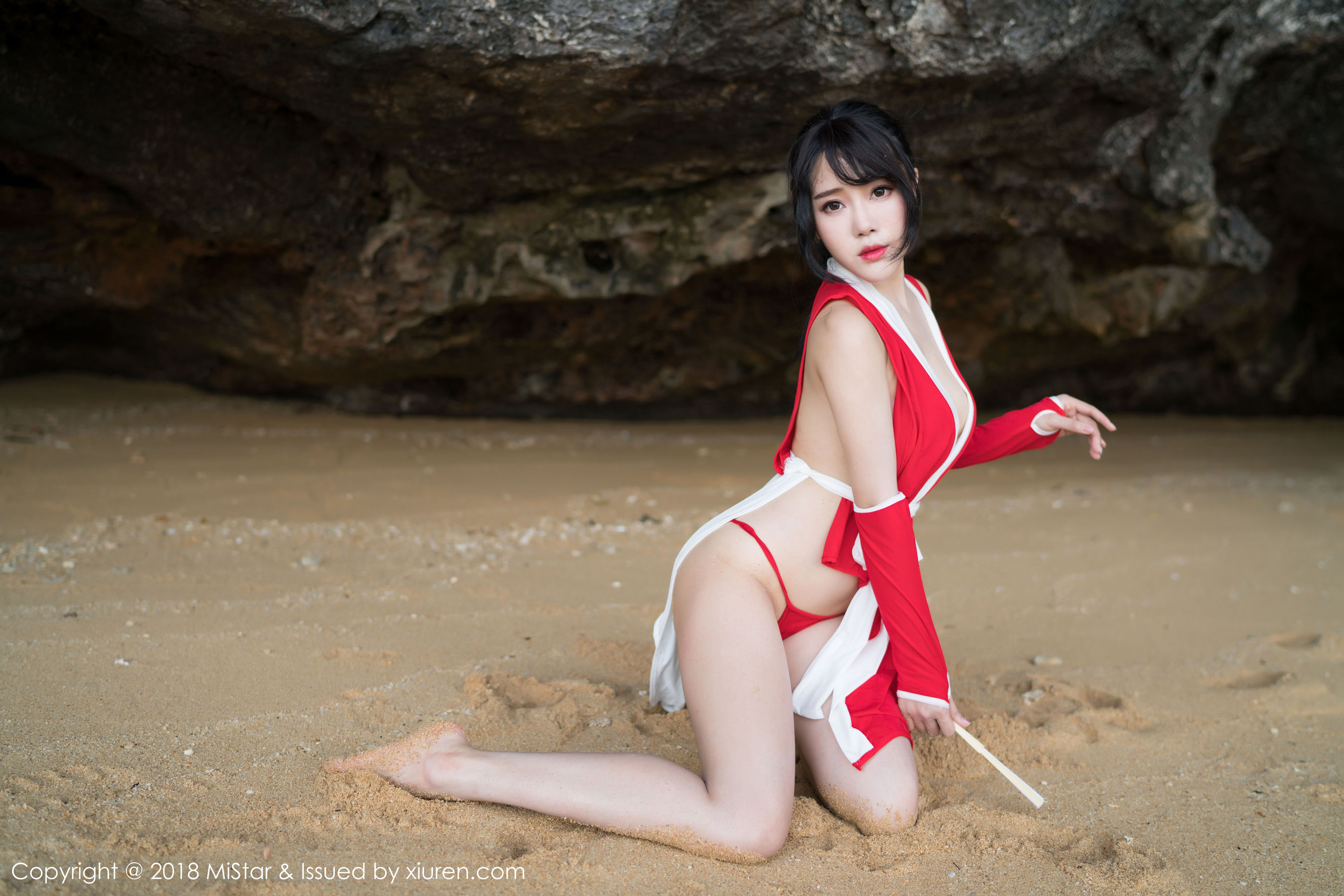 兜豆靓Youlina《外拍COS不知火舞与DVA》 魅妍社 VOL.215插图4