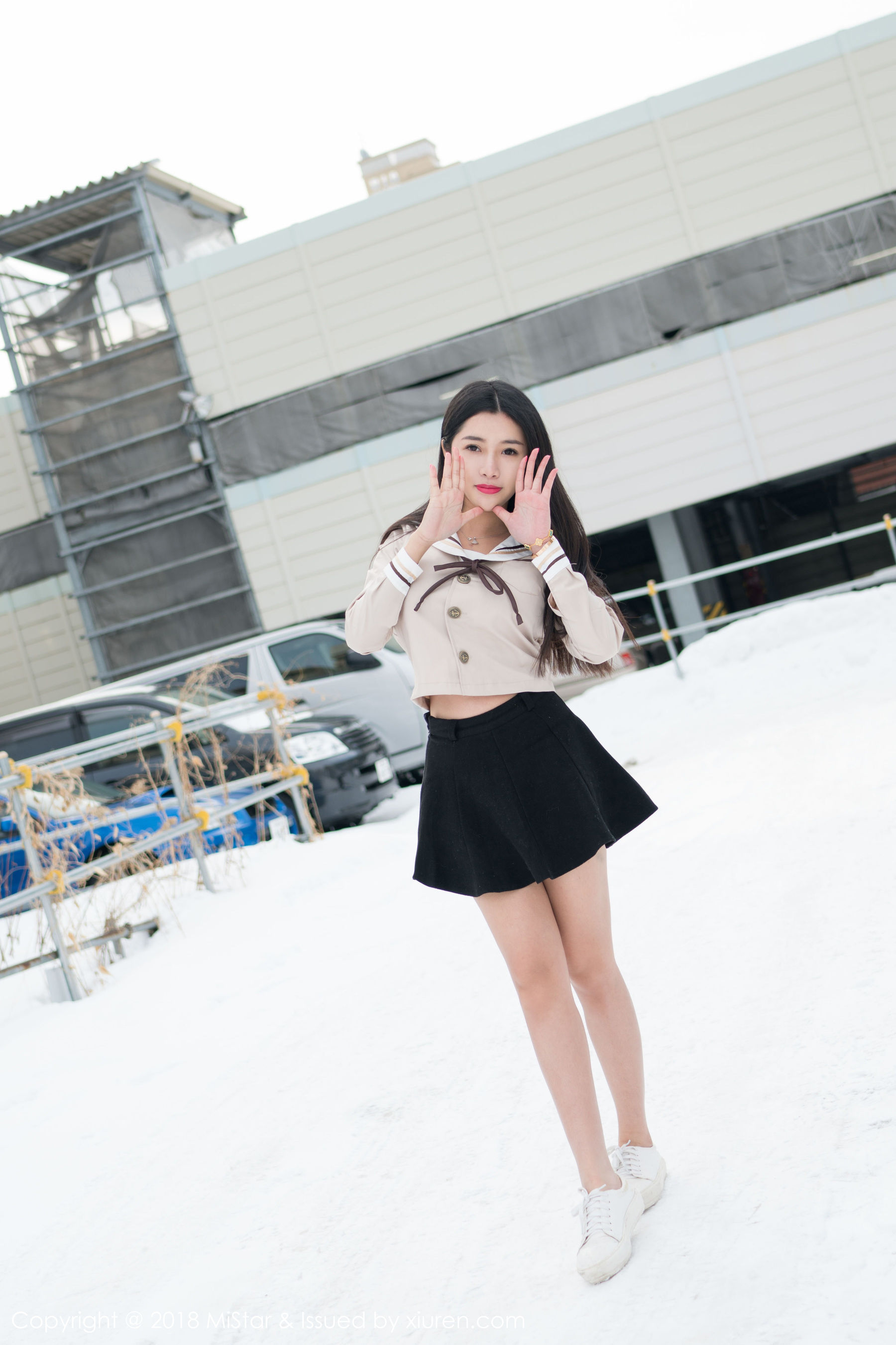 陈嘉嘉Tiffany《雪中有佳人+性感肚兜》 魅妍社 VOL.216插图7