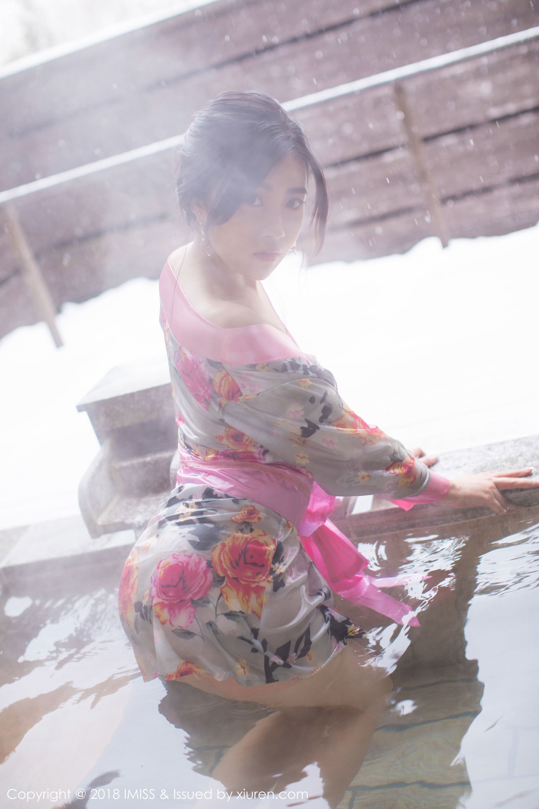 许诺Sabrina《浴池和服+蕾丝美腿》 爱蜜社IMiss Vol.221插图9
