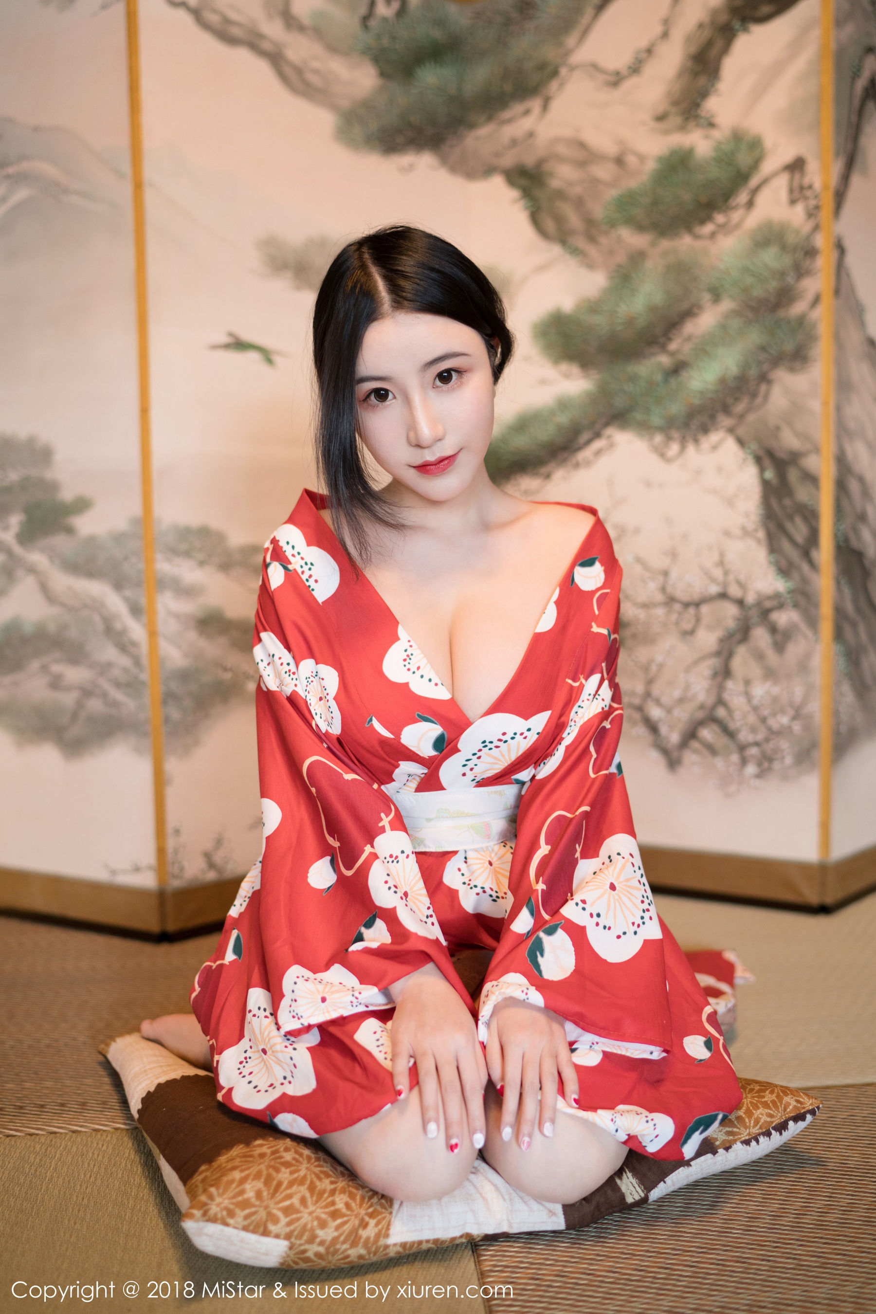 谢芷馨Sindy《娇艳红色和服》 魅妍社 VOL.210