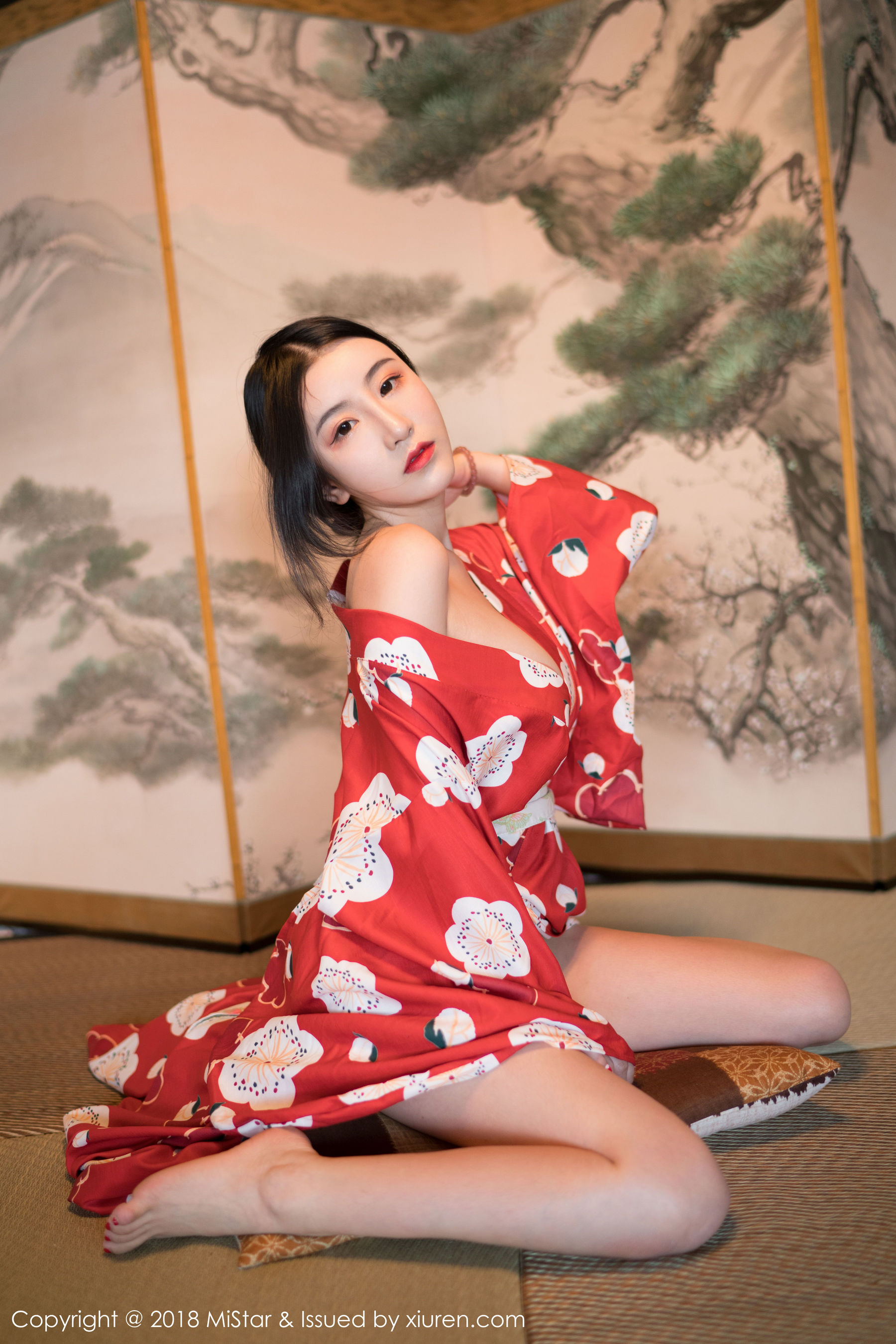 谢芷馨Sindy《娇艳红色和服》 魅妍社 VOL.210插图1