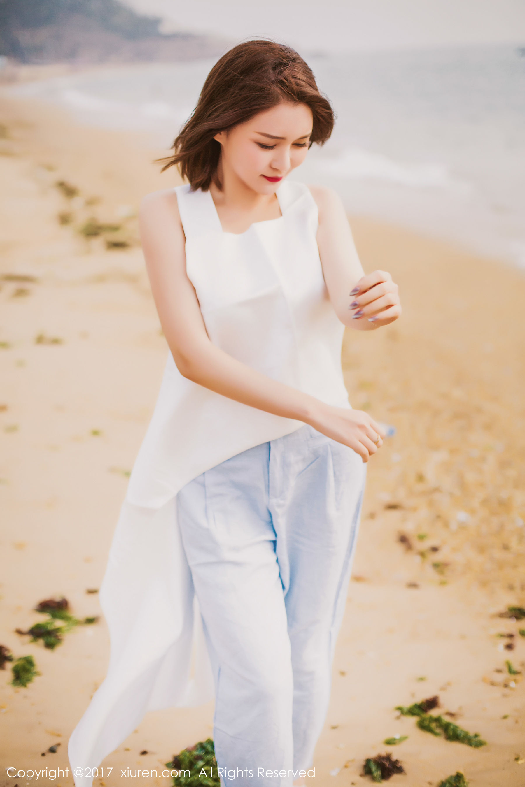 廿十(凯竹)《海边唯美风+性感室内》 秀人 NO.879插图3
