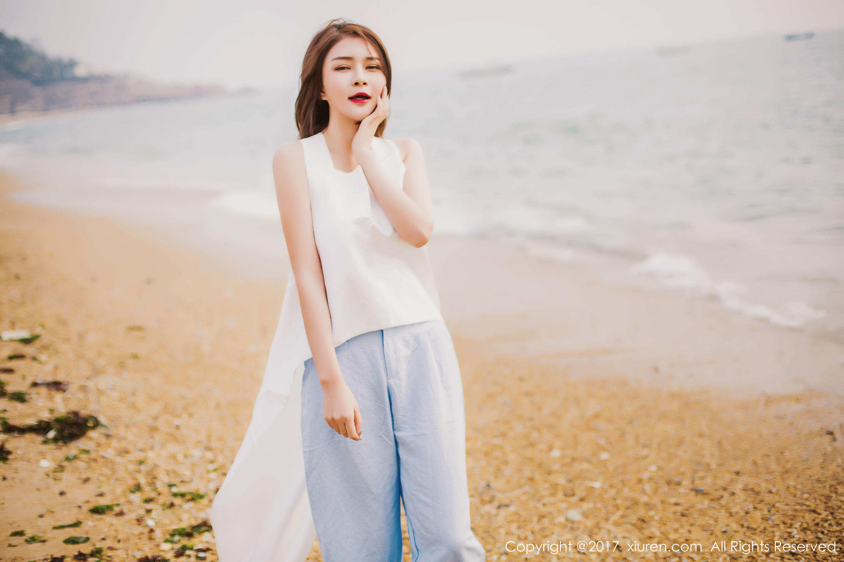 廿十(凯竹)《海边唯美风+性感室内》 秀人 NO.879插图6