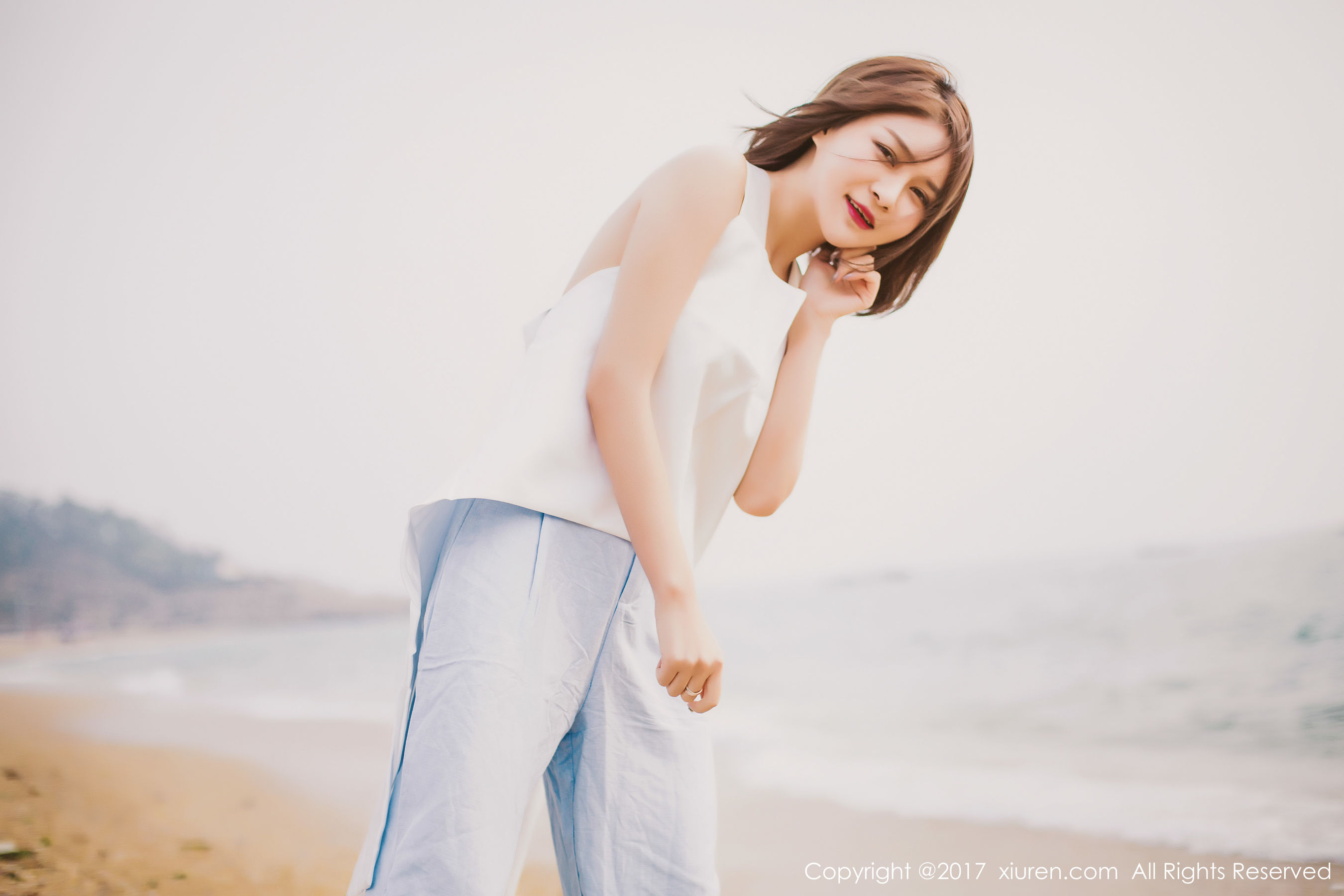 廿十(凯竹)《海边唯美风+性感室内》 秀人 NO.879插图5