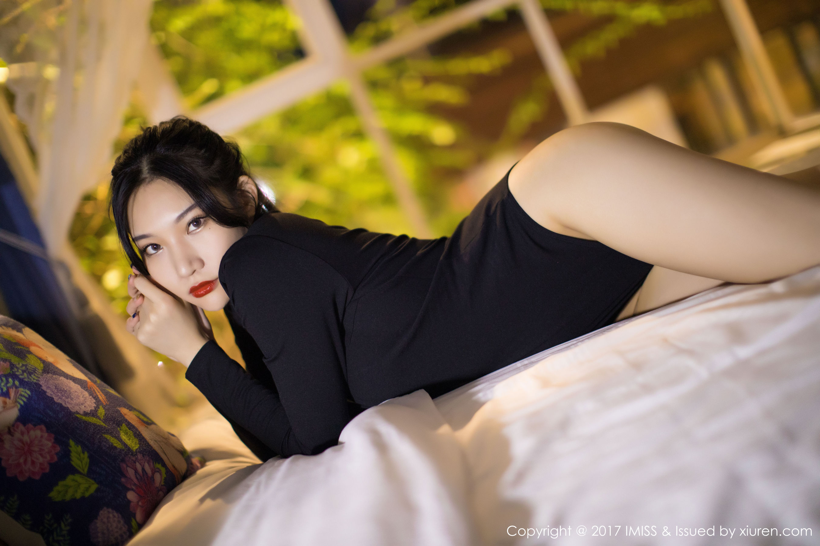 小狐狸Sica《黑色私房性感美腿》 爱蜜社IMiss VOL.194插图9