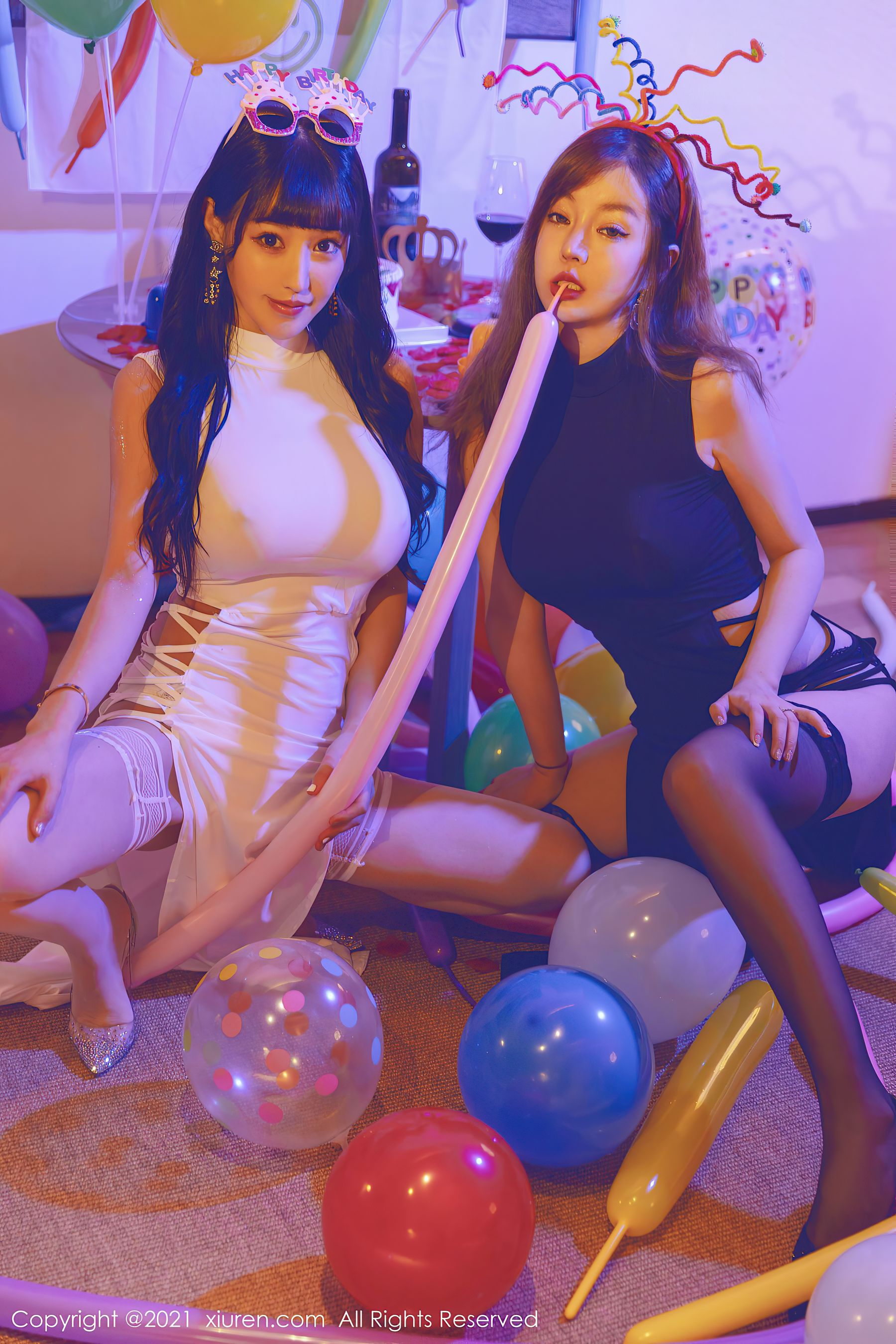 秀人 No.4025 朱可儿Flower、王雨纯插图2