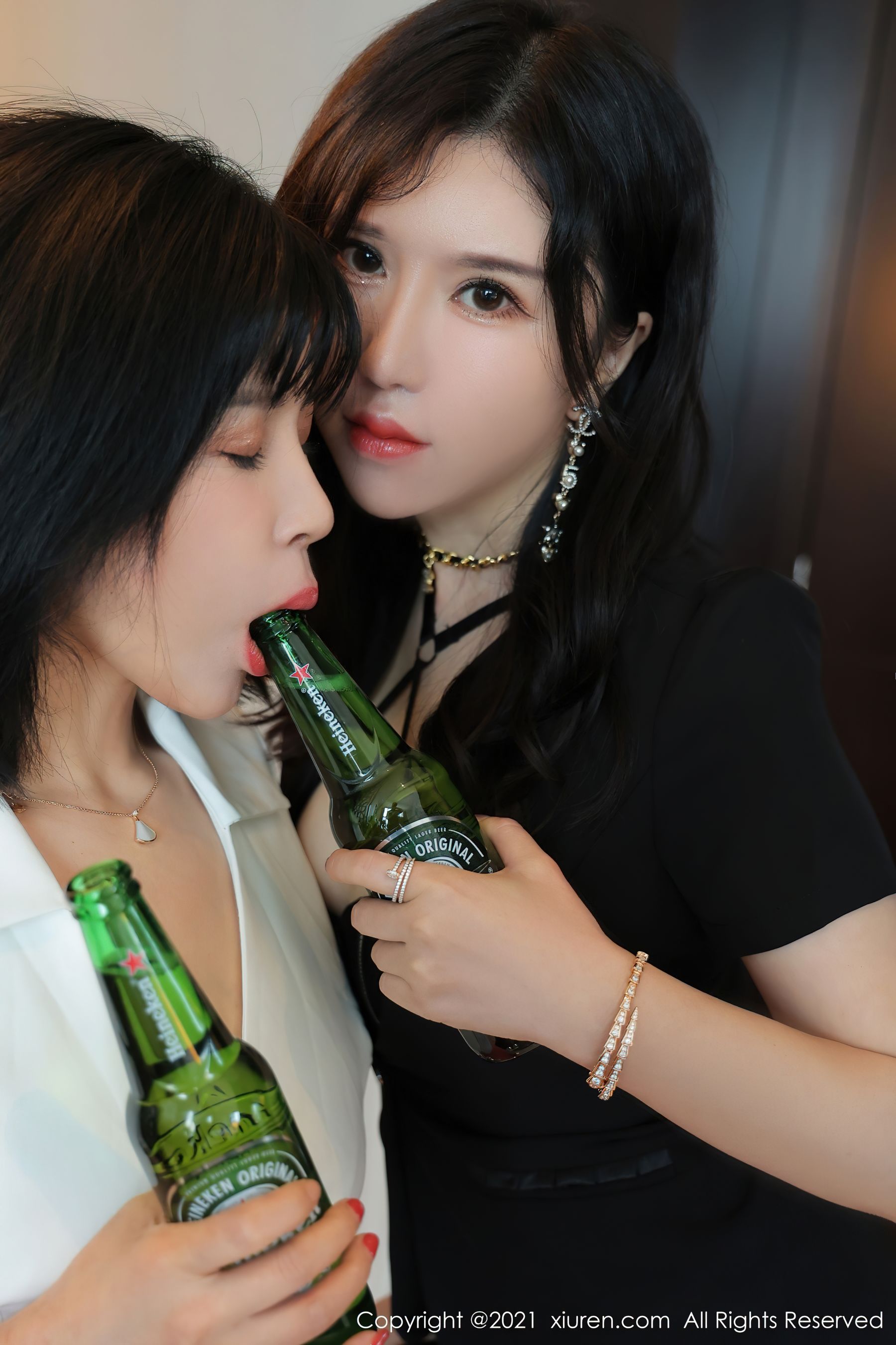 秀人 No.4047 乖乖小野喵&amp;Lucky沈欢欣插图3