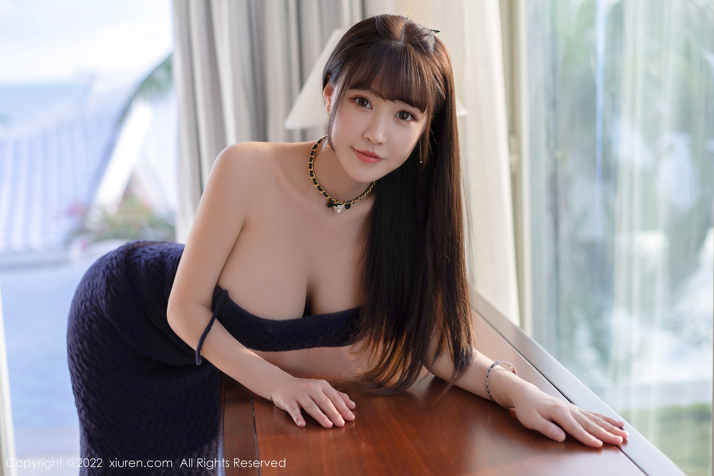 秀人网 No.4561 朱可儿Flora 三亚旅拍长裙黑丝插图9