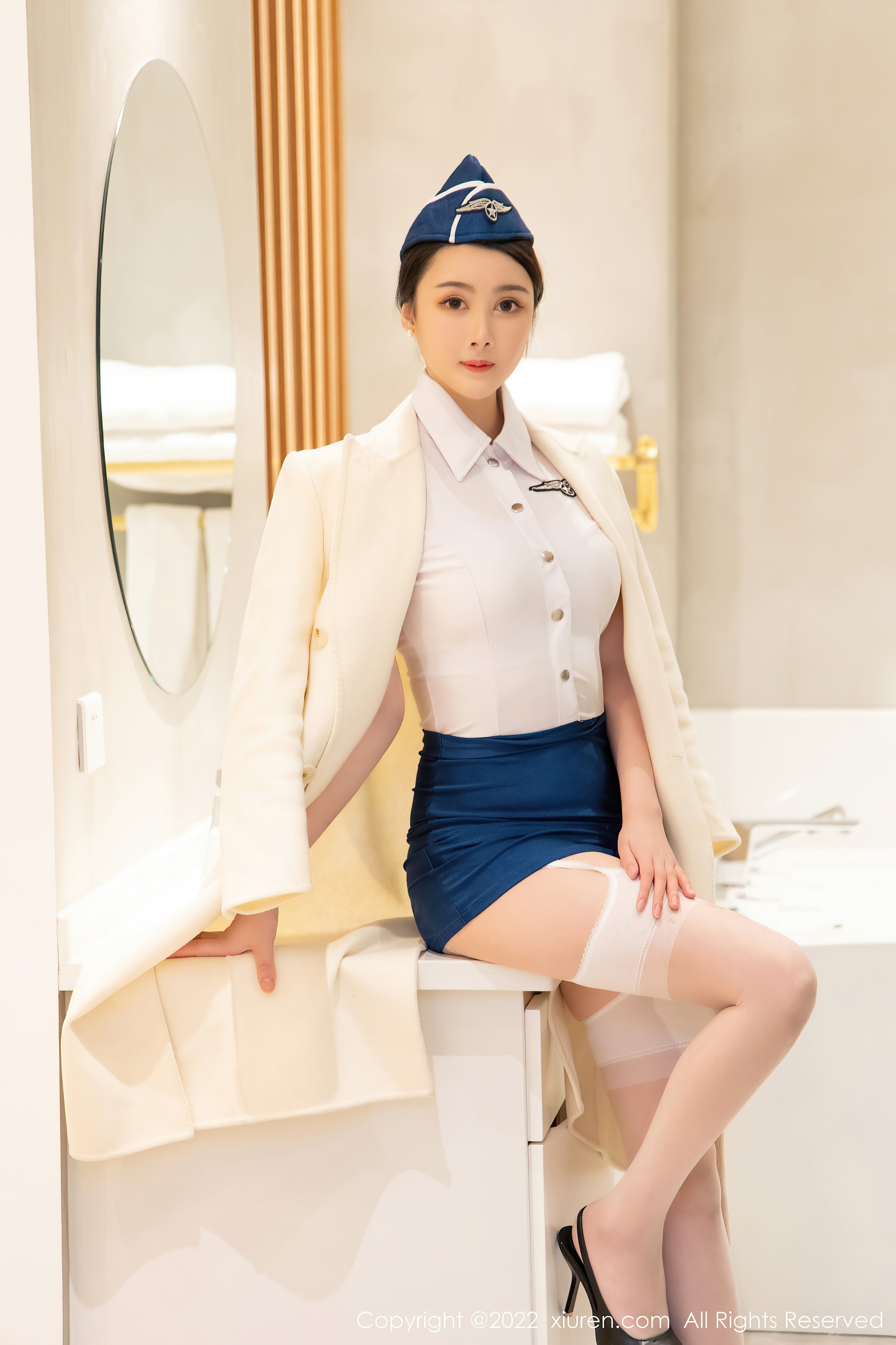秀人网 No.4750 summer宝宝 空姐制服丝袜