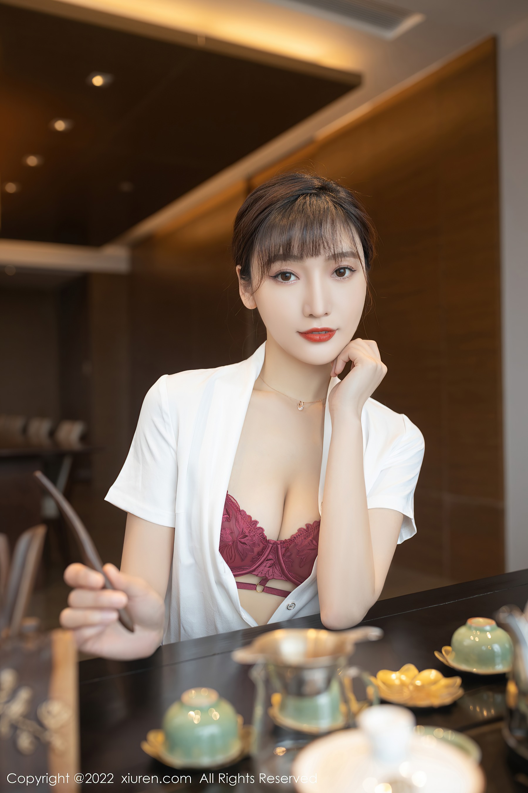 秀人网 No.4694 陆萱萱 短裙旅拍插图1