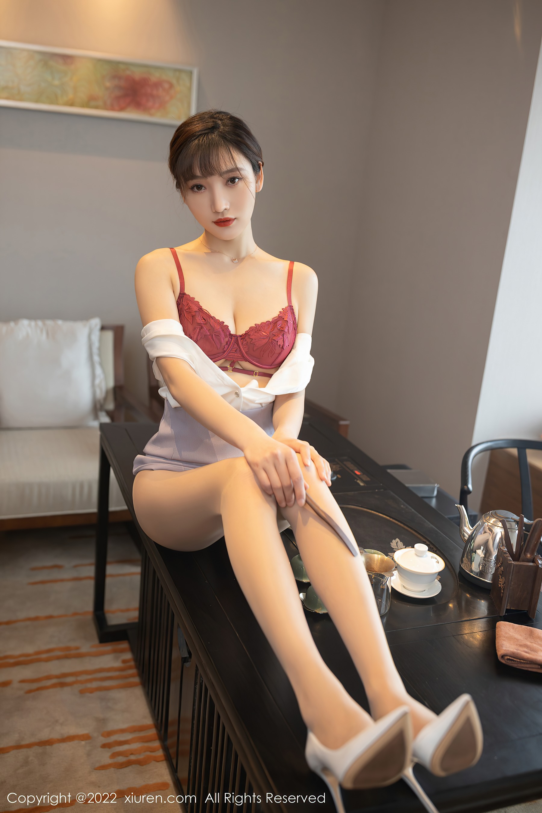 秀人网 No.4694 陆萱萱 短裙旅拍插图3