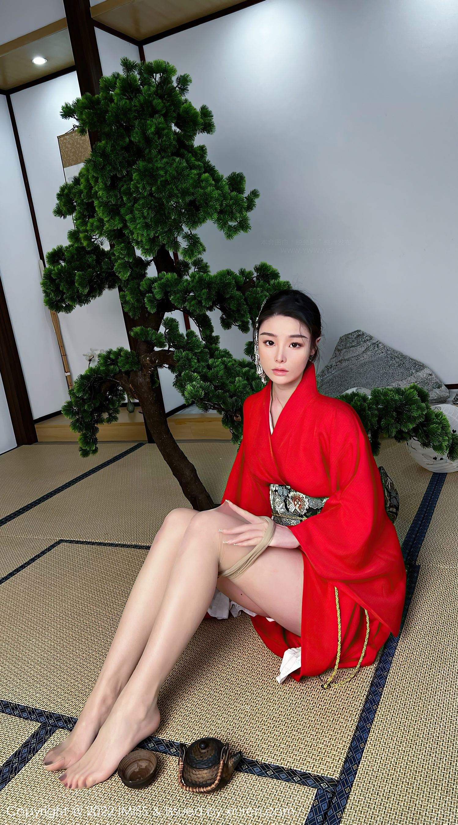 爱蜜社 VOL.669 逗逗doudou 和服美腿插图6