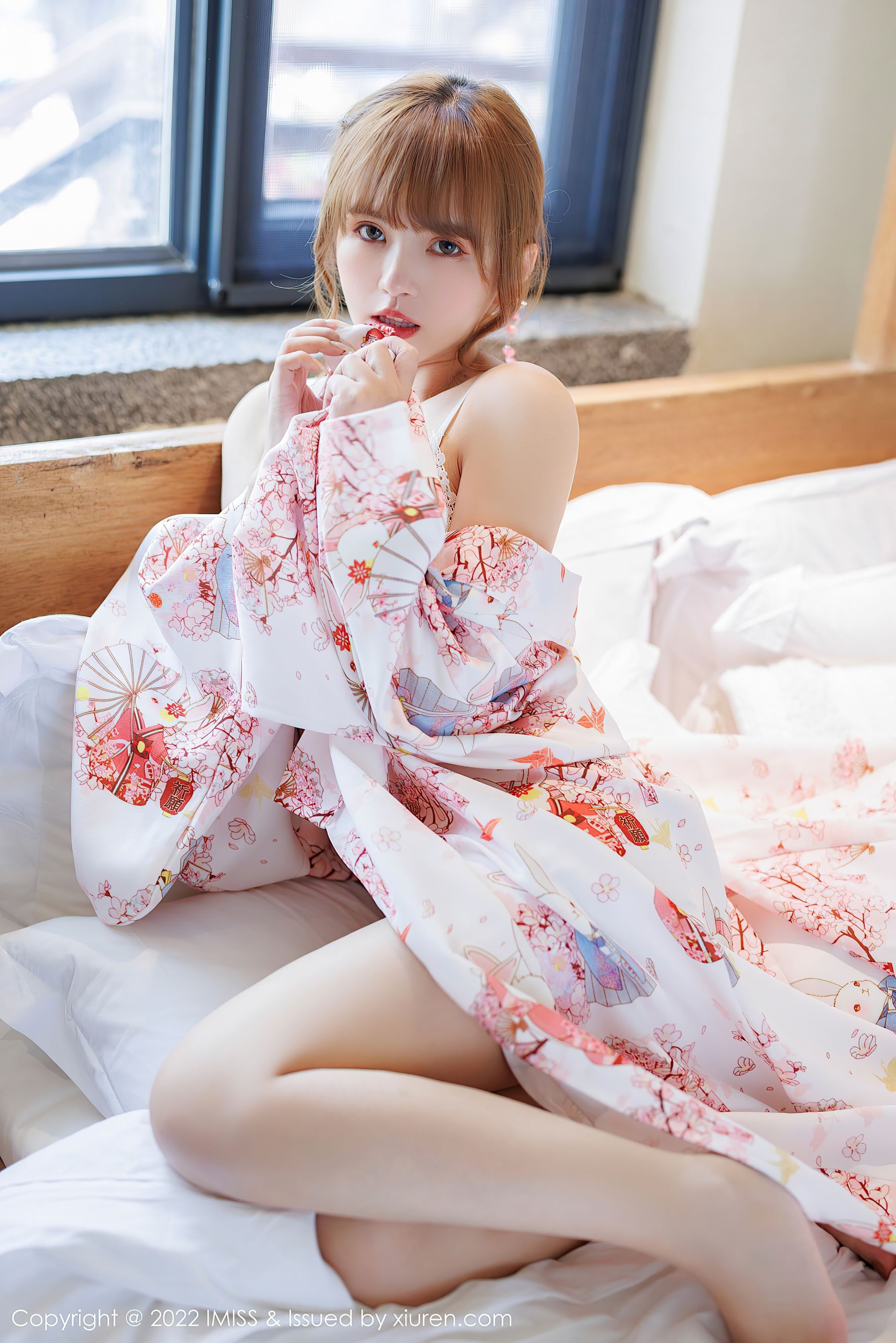 爱蜜社 VOL.676 张思允Nice 蕾丝内衣美胸写真插图9