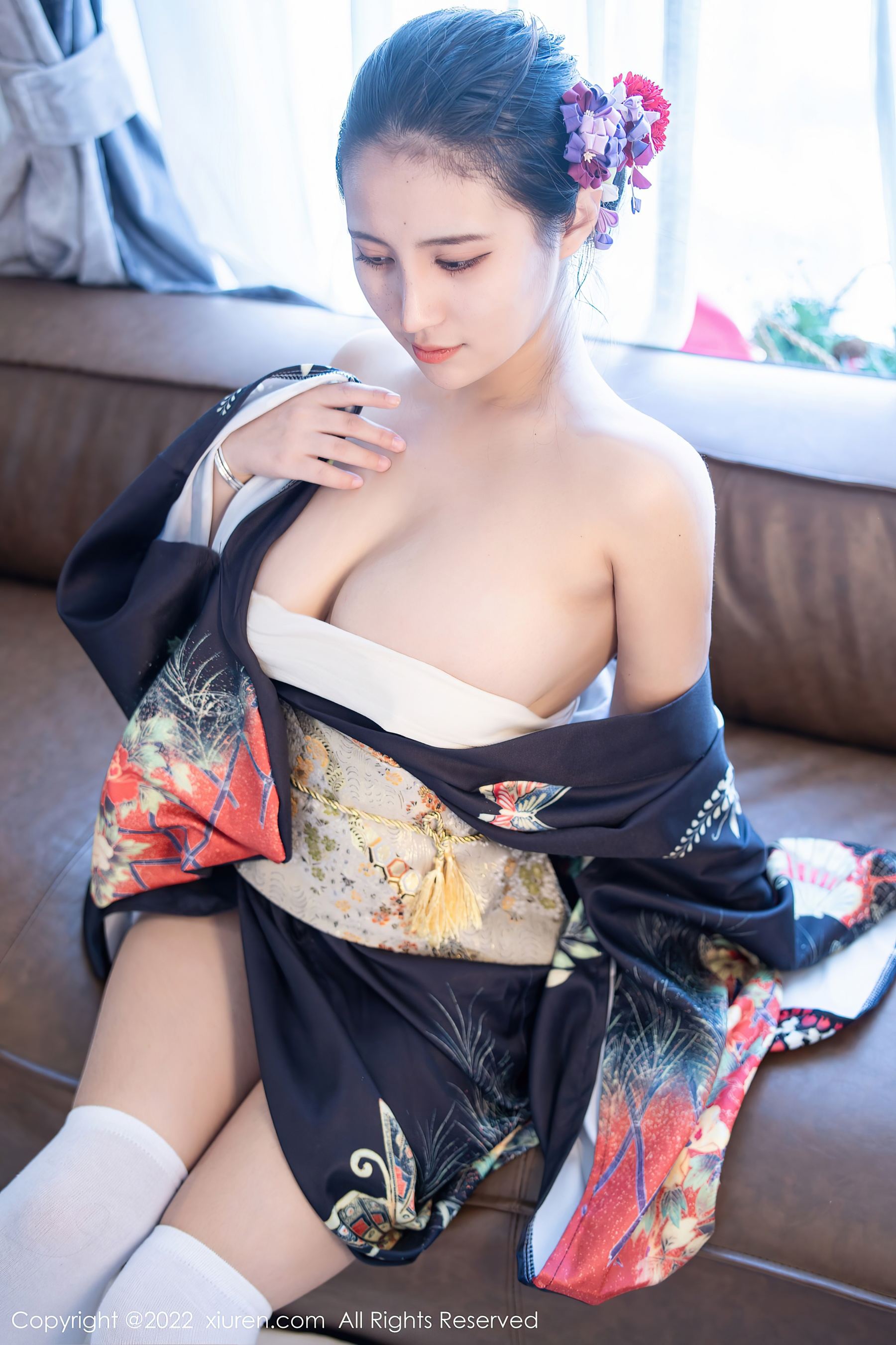 秀人网 No.5309 久久Aimee 和服美臀插图1