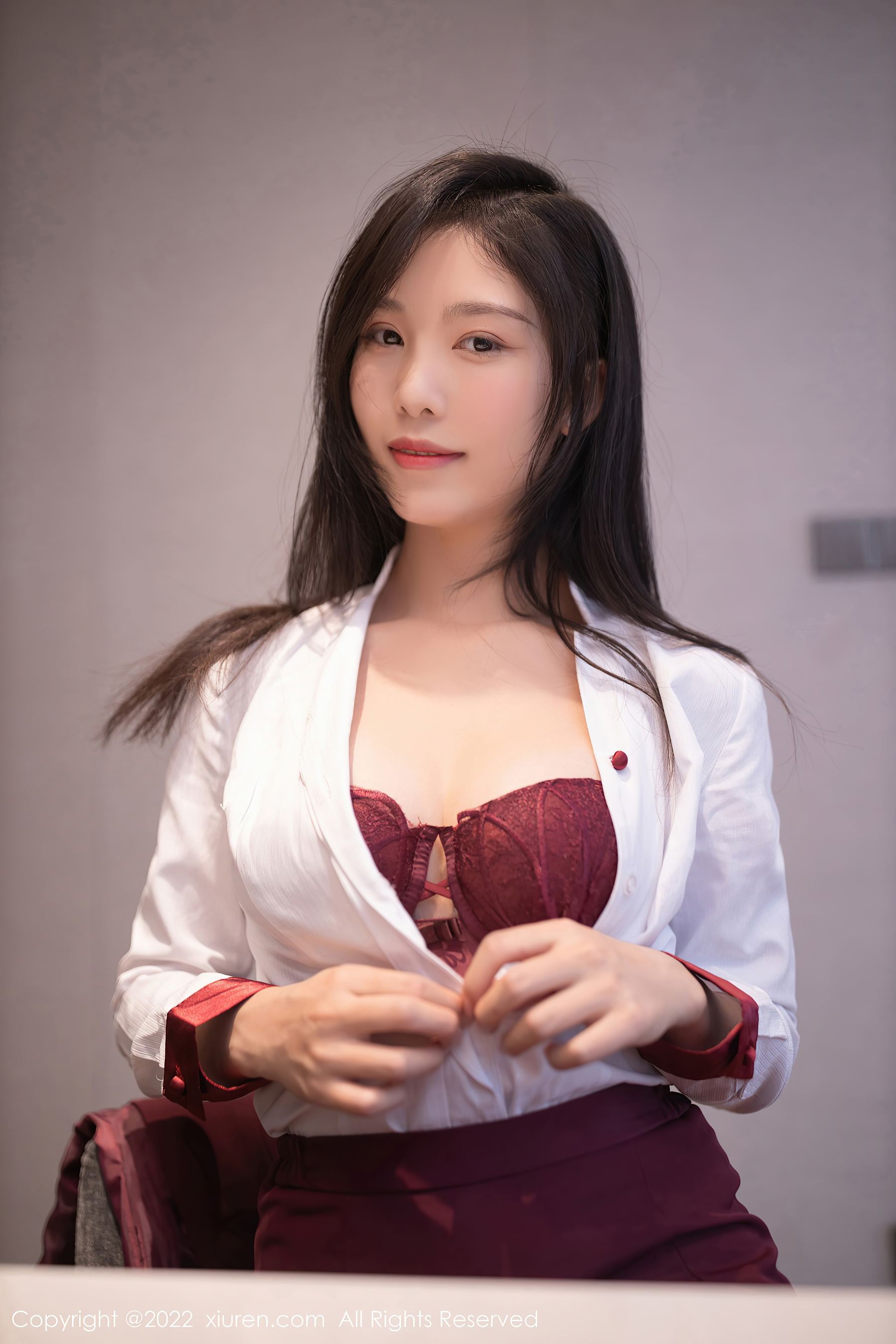 秀人网 No.5485 利世 制服美腿插图1