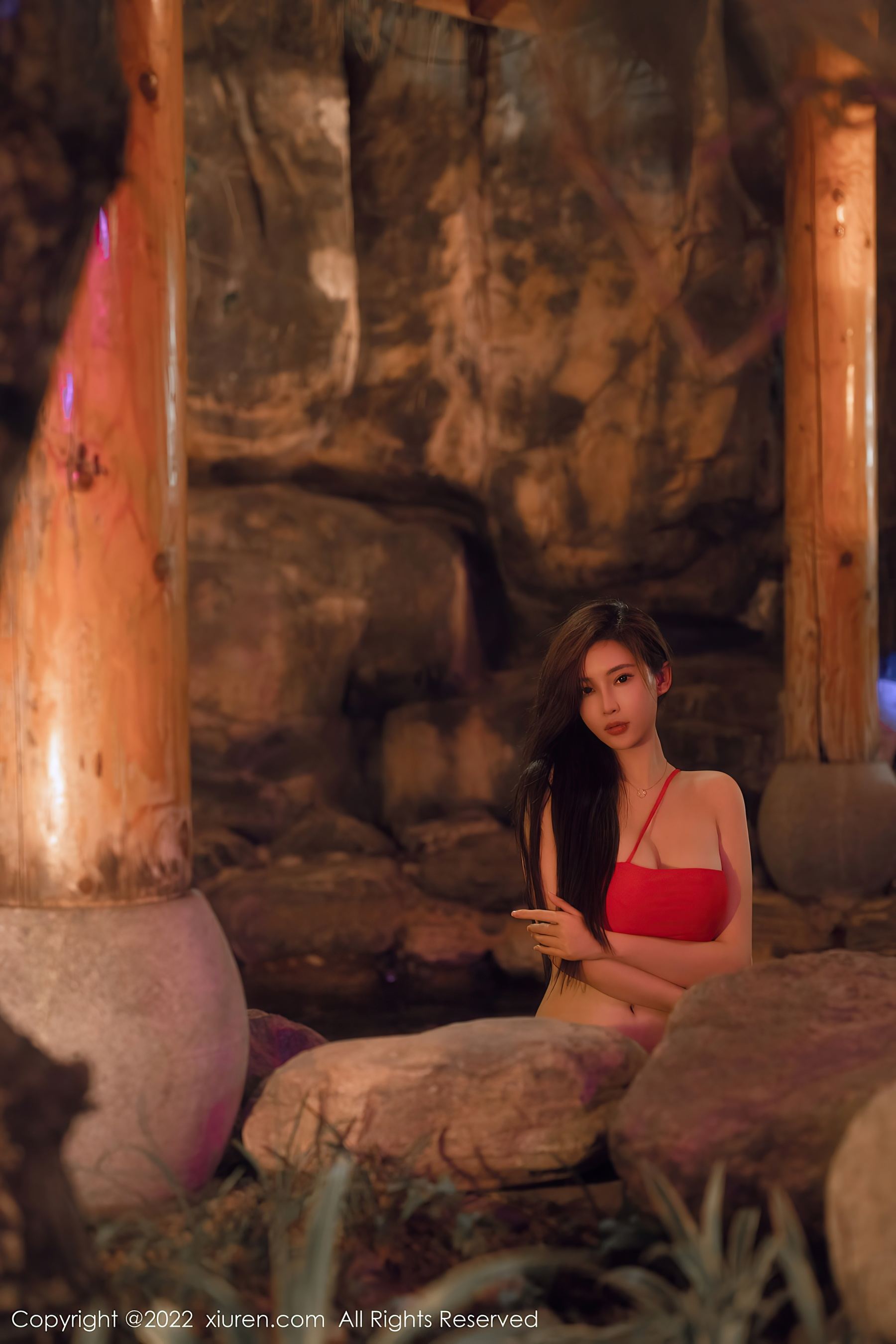秀人网 No.6014 Carol周妍希 温泉写真插图7