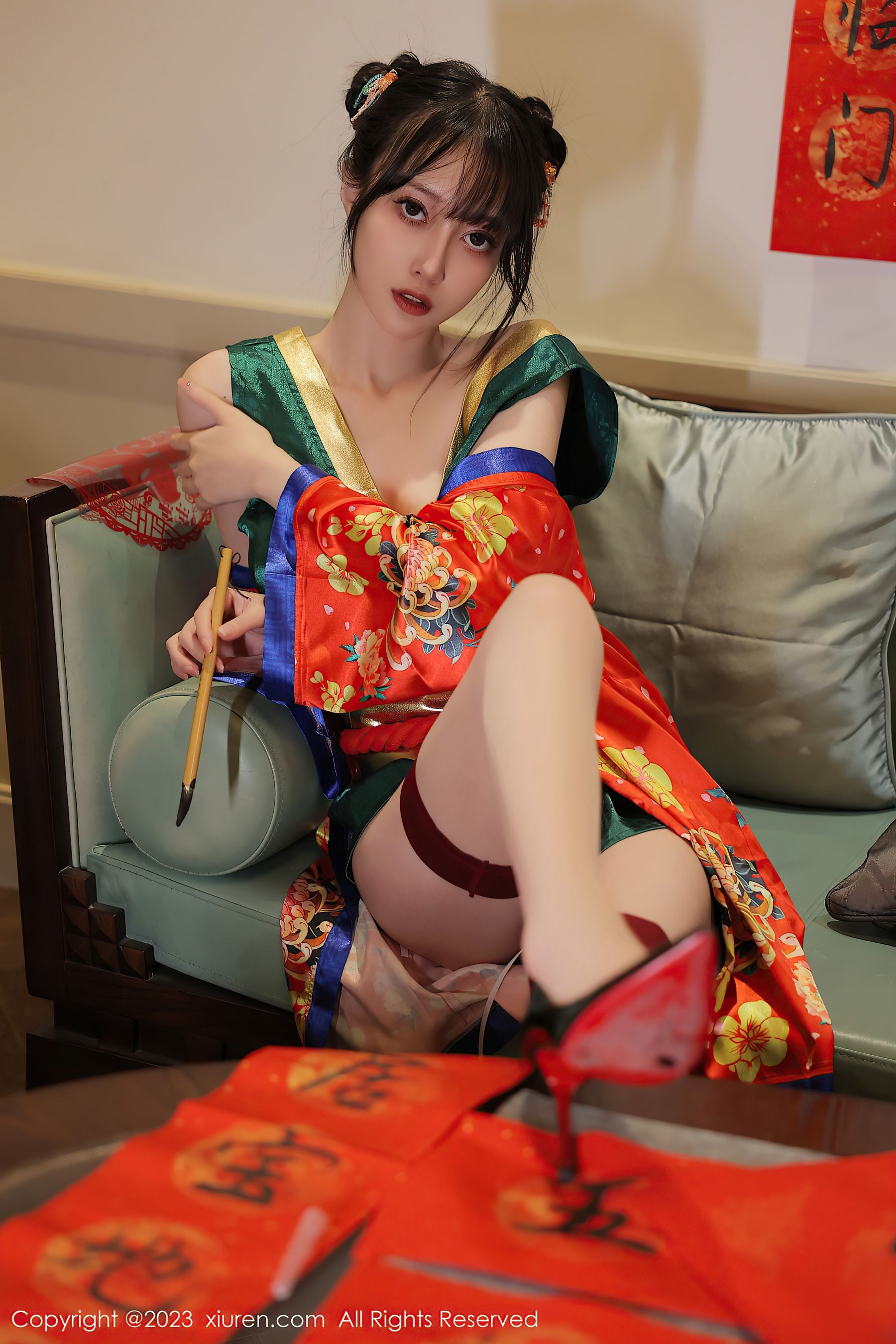 秀人网 No.6167 玥儿玥er 新春美腿插图2