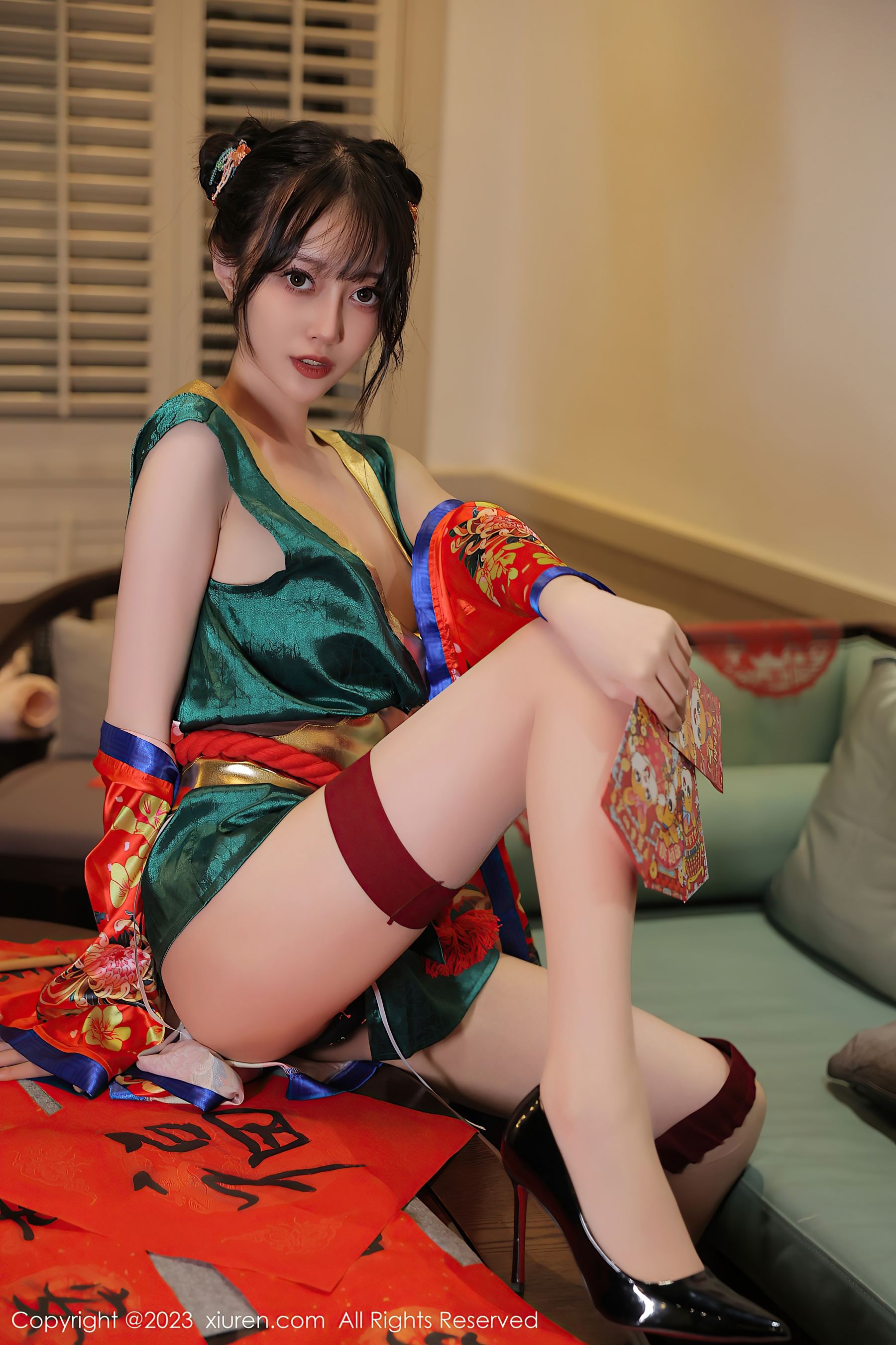 秀人网 No.6167 玥儿玥er 新春美腿插图9
