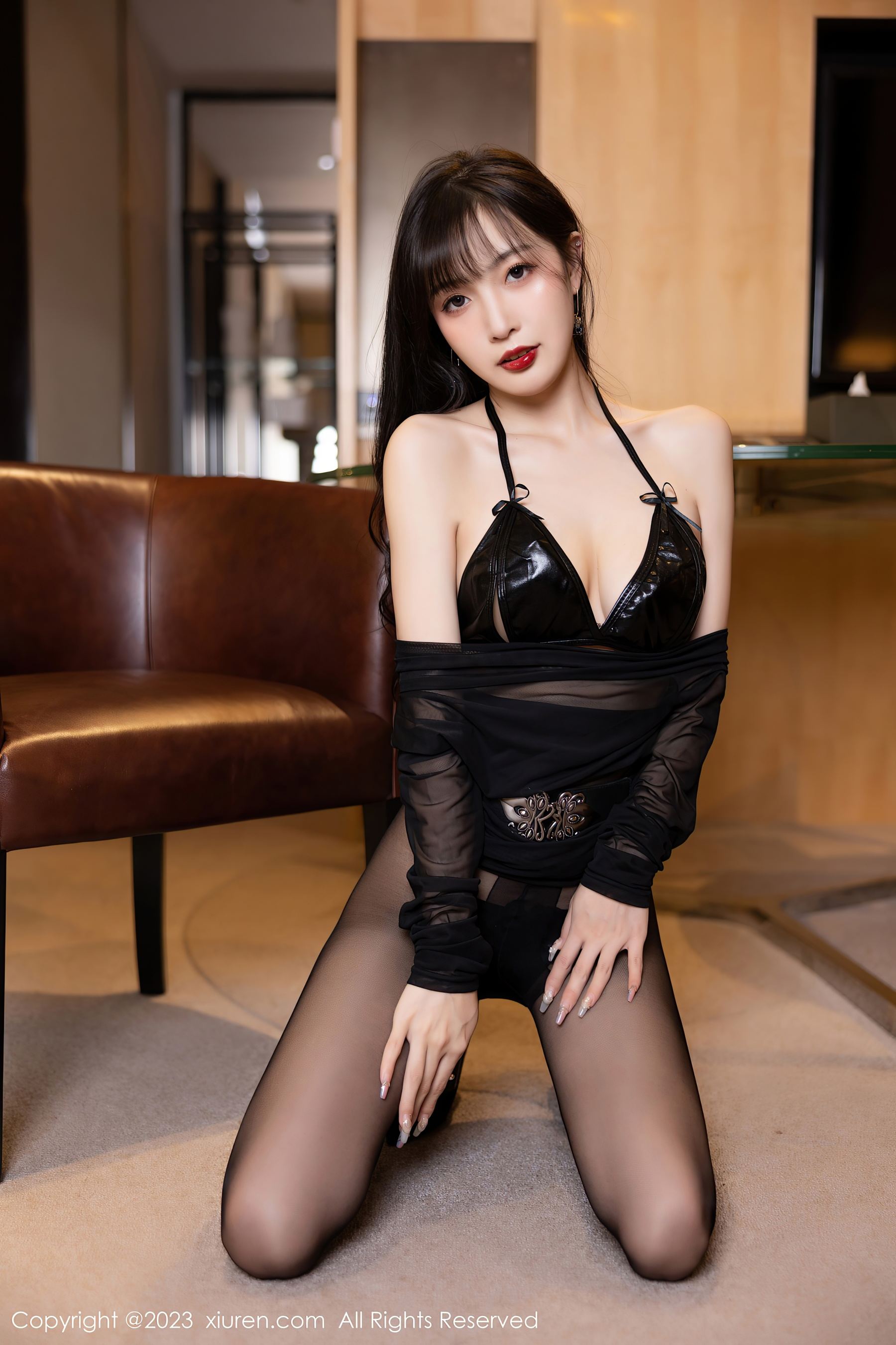 秀人网 No.6307 林星阑 黑丝美腿